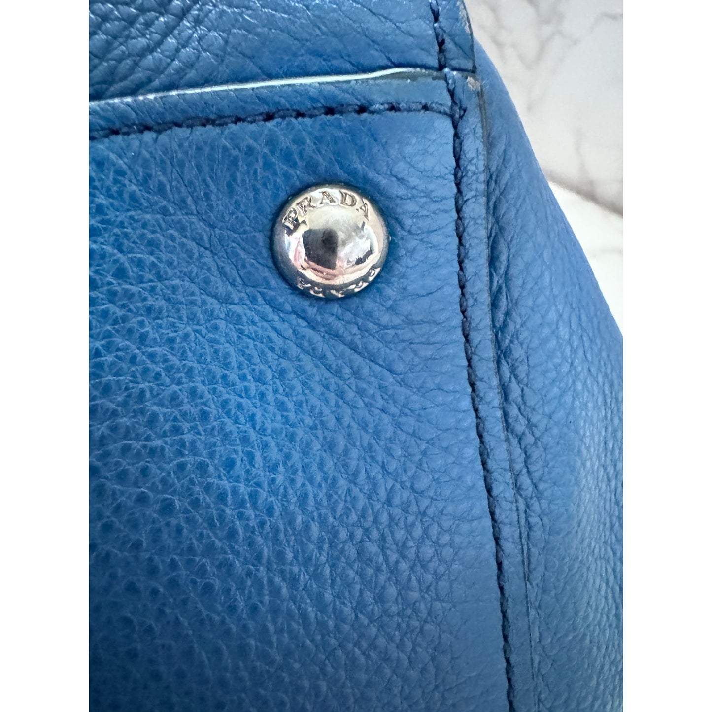 Prada Vitello Daino Front Pocket Tote
