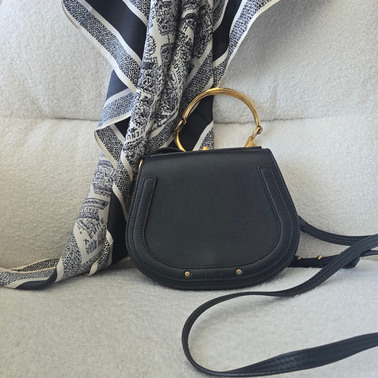 Chloe Small Nile Bracelet Bag in Black