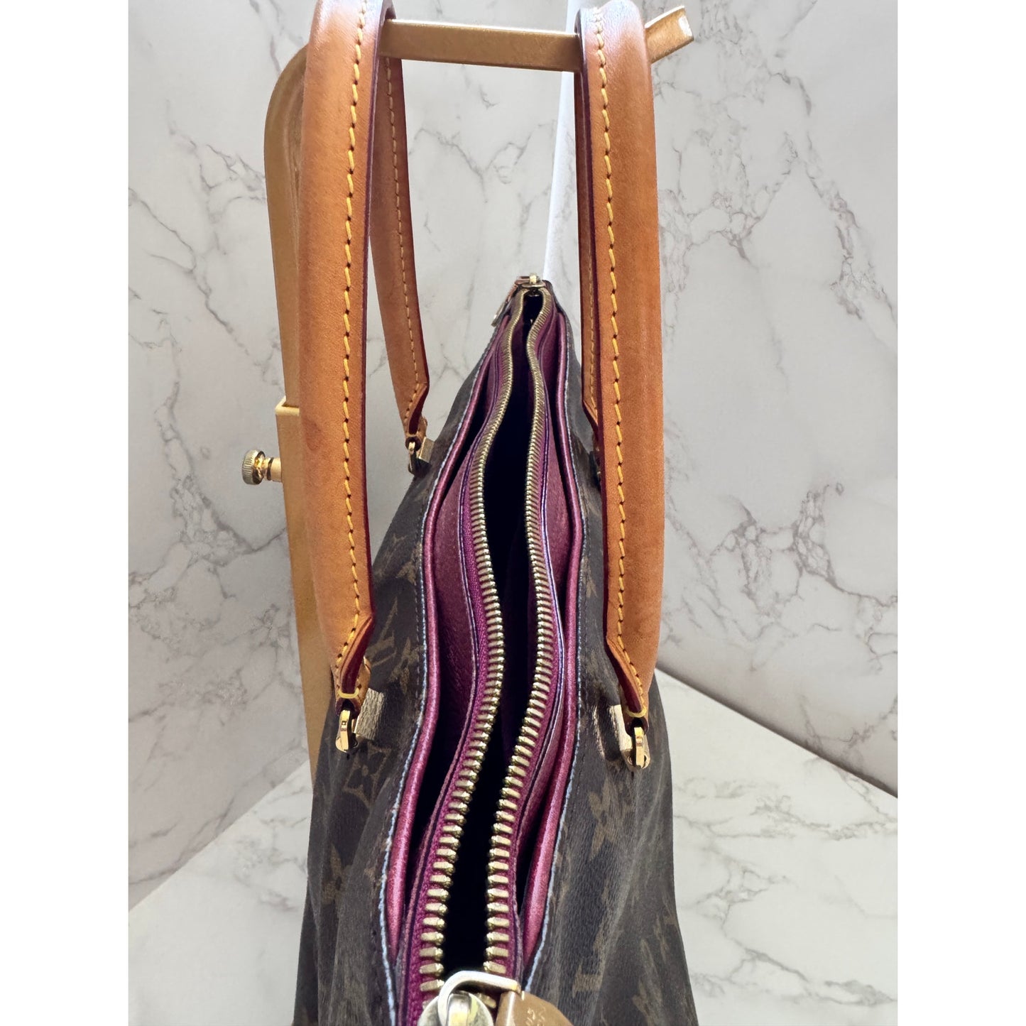 Louis Vuitton Monogram Pallas MM Aurore Purple Tote