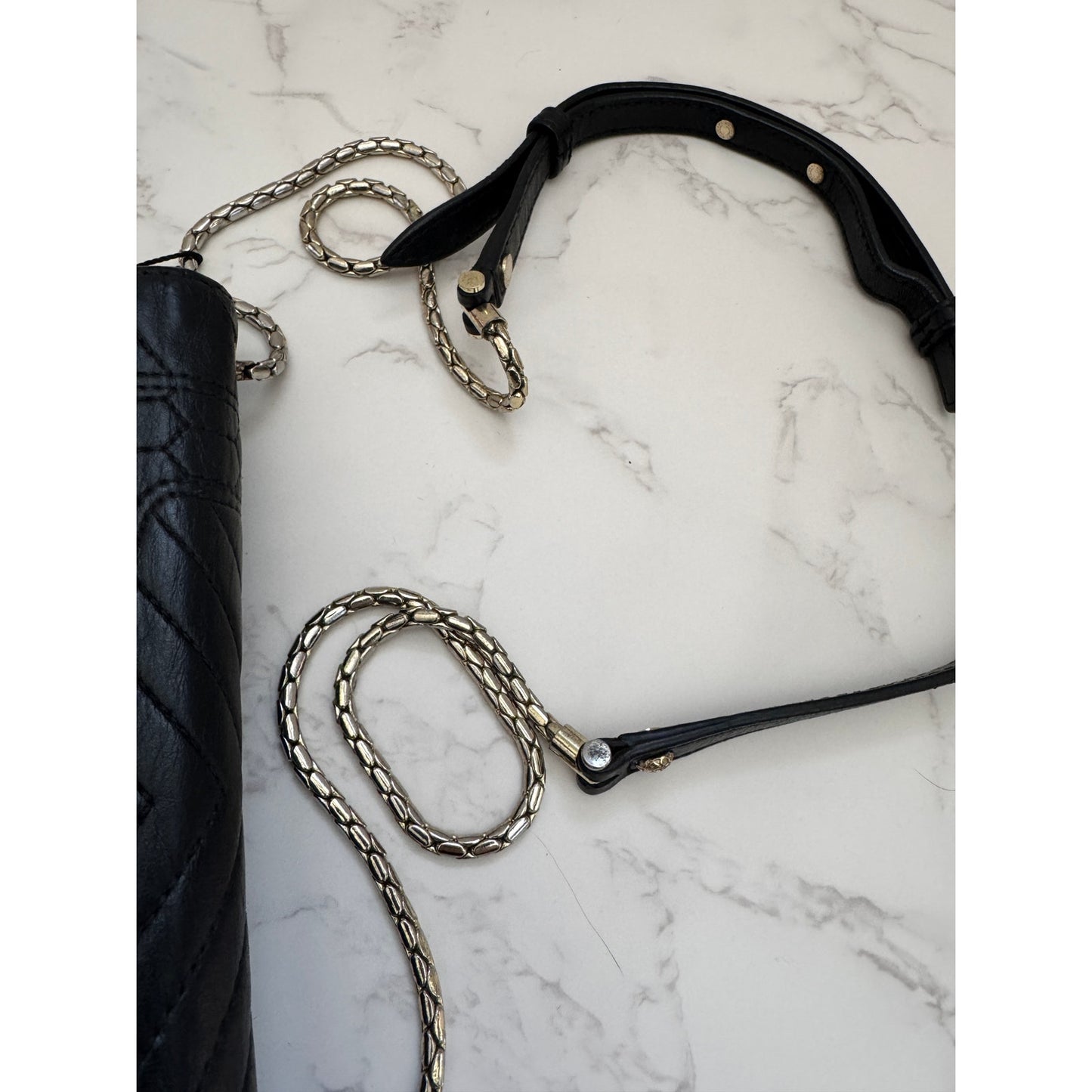 Bvlgari Forever Scaglie Quilted Leather Shoulder Bag