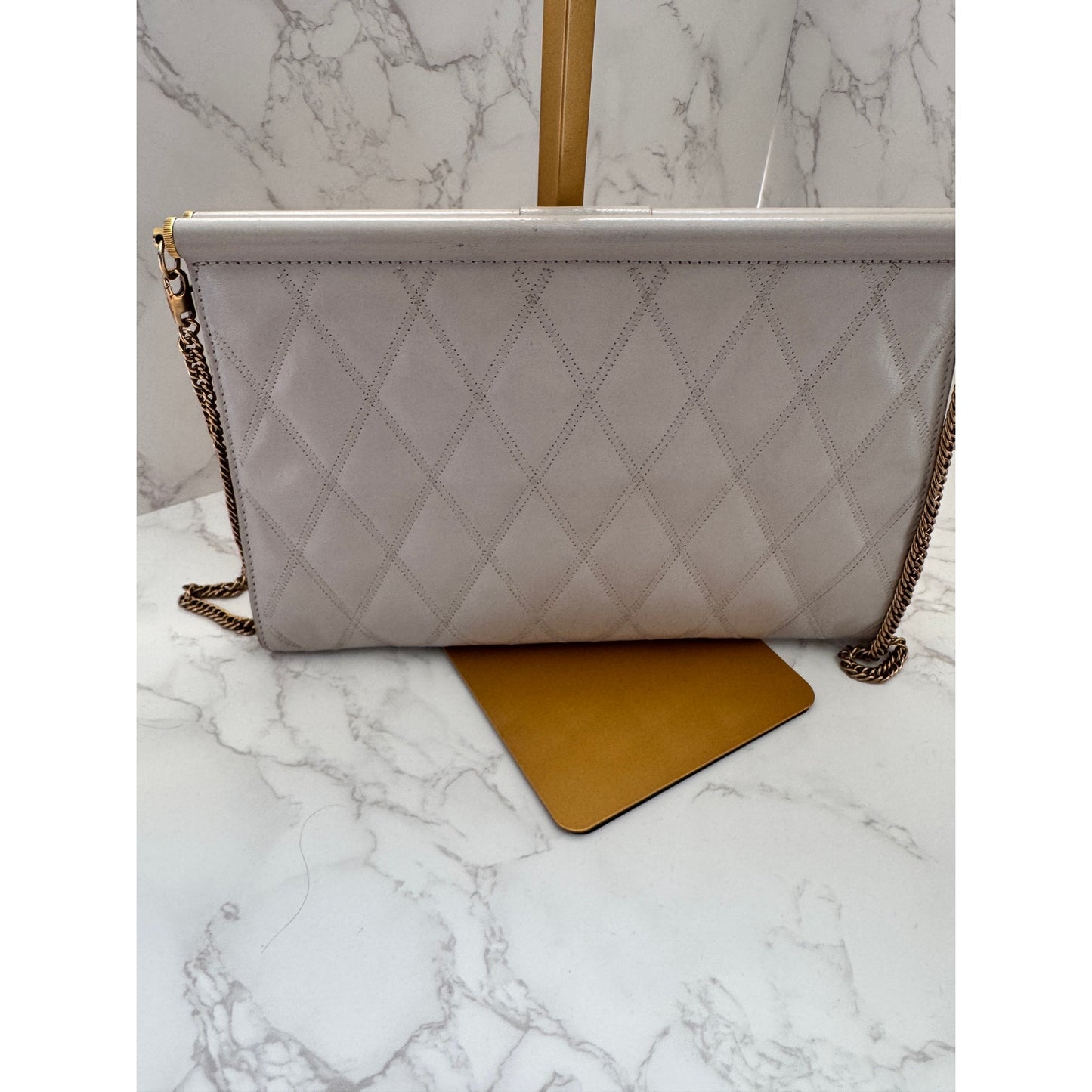 Givenchy Gem Quilted Tassel Clutch/Crossbody
