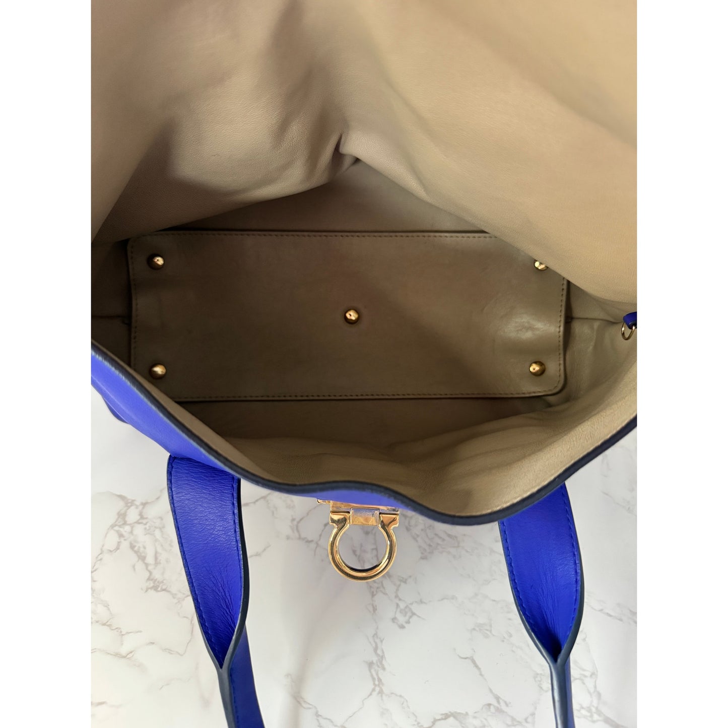 Salvatore Ferragamo Sookie Satchel in Royal Blue