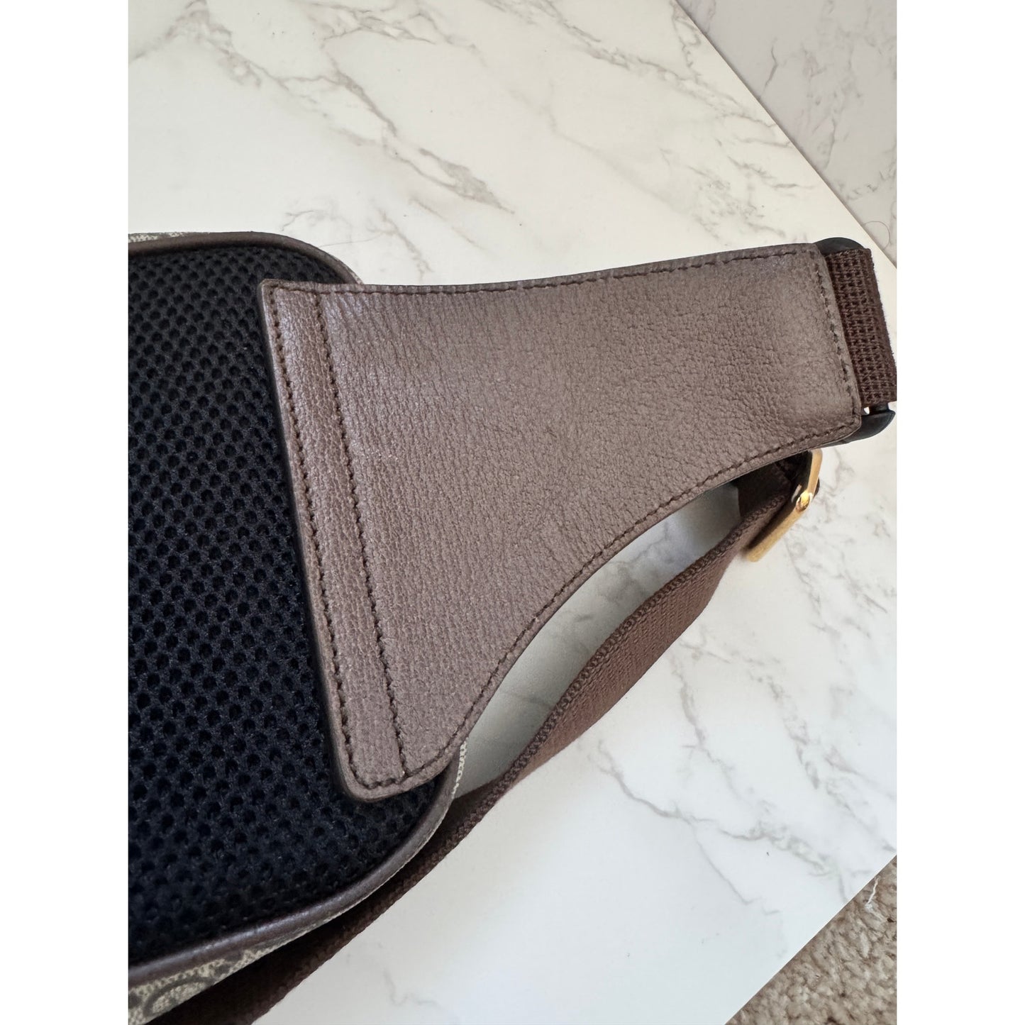 Brown GG Supreme Canvas Ophidia Belt Bag