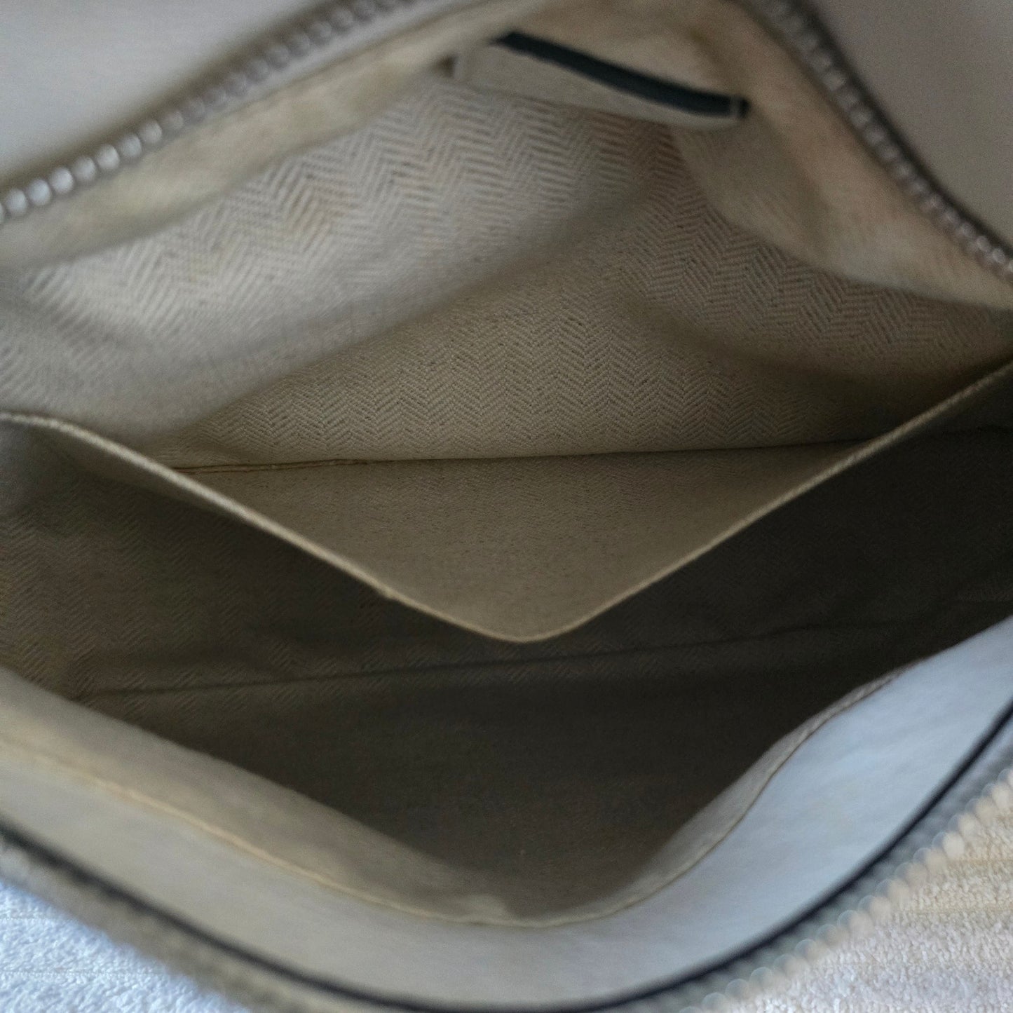 LOEWE Puzzle Bag Small Tricolor Green White Black Leather Crossbody