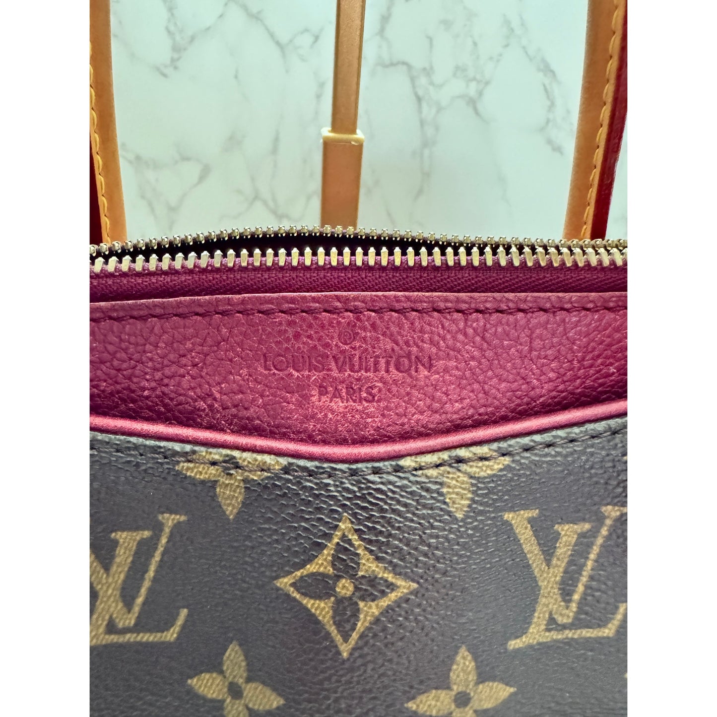 Louis Vuitton Monogram Pallas MM Aurore Purple Tote