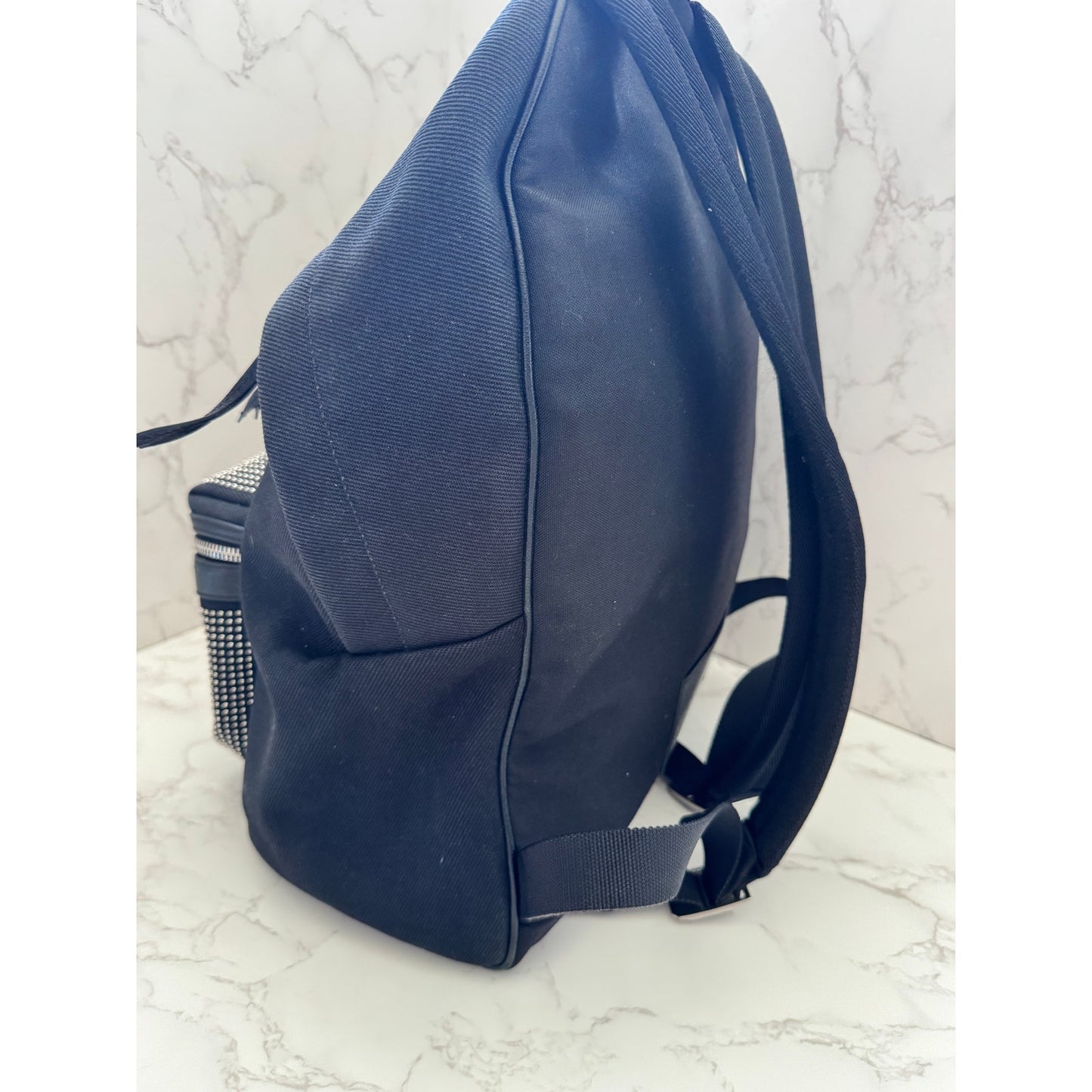 Saint Laurent Canvas City Studded Backpack