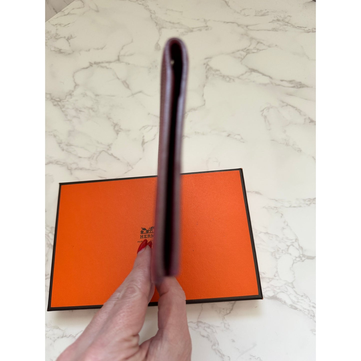 Hermes Vision II Agenda Cover in Red Epsom Calfskin Leather