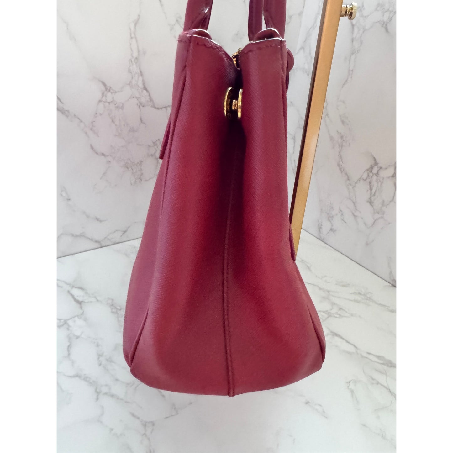 Prada Galleria Medium in Red Saffiano Leather