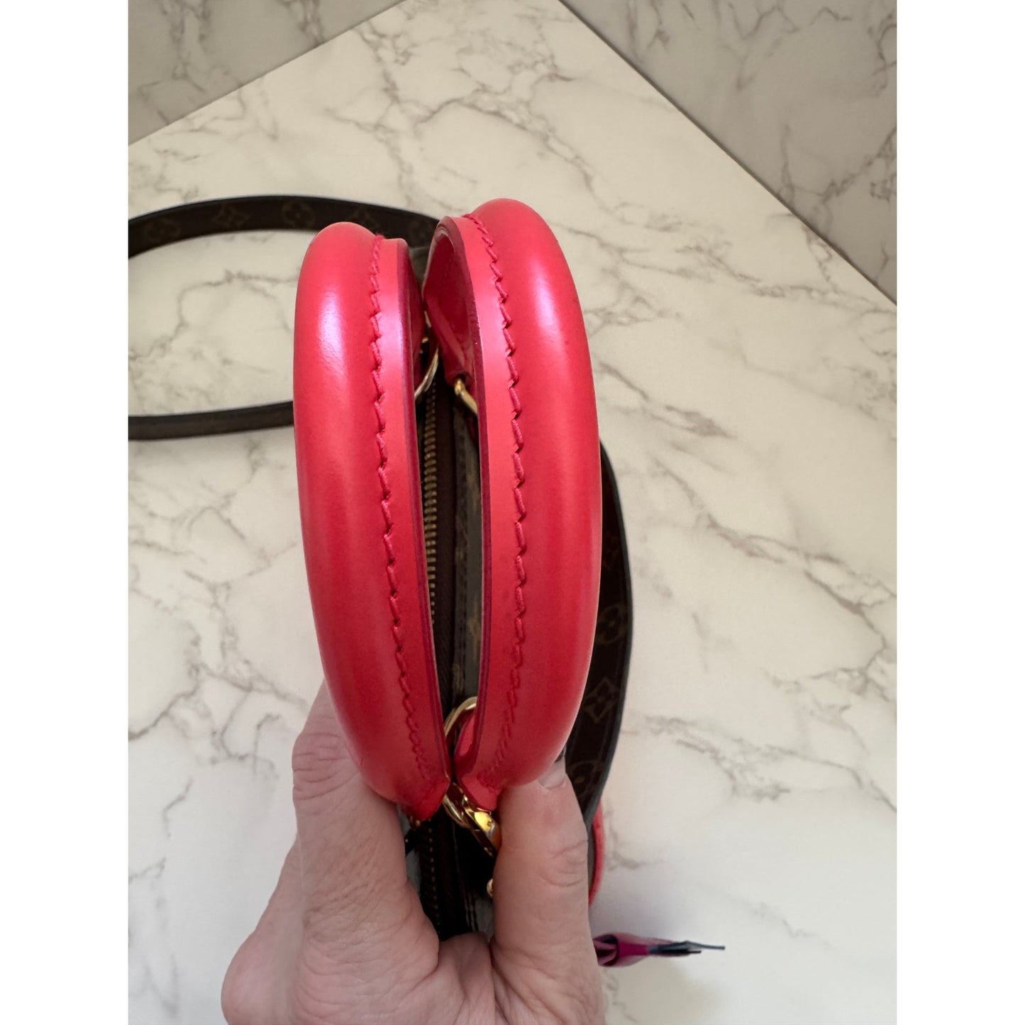 Stunning LV Alma Totem BB Flamingo Limited Edition Bag