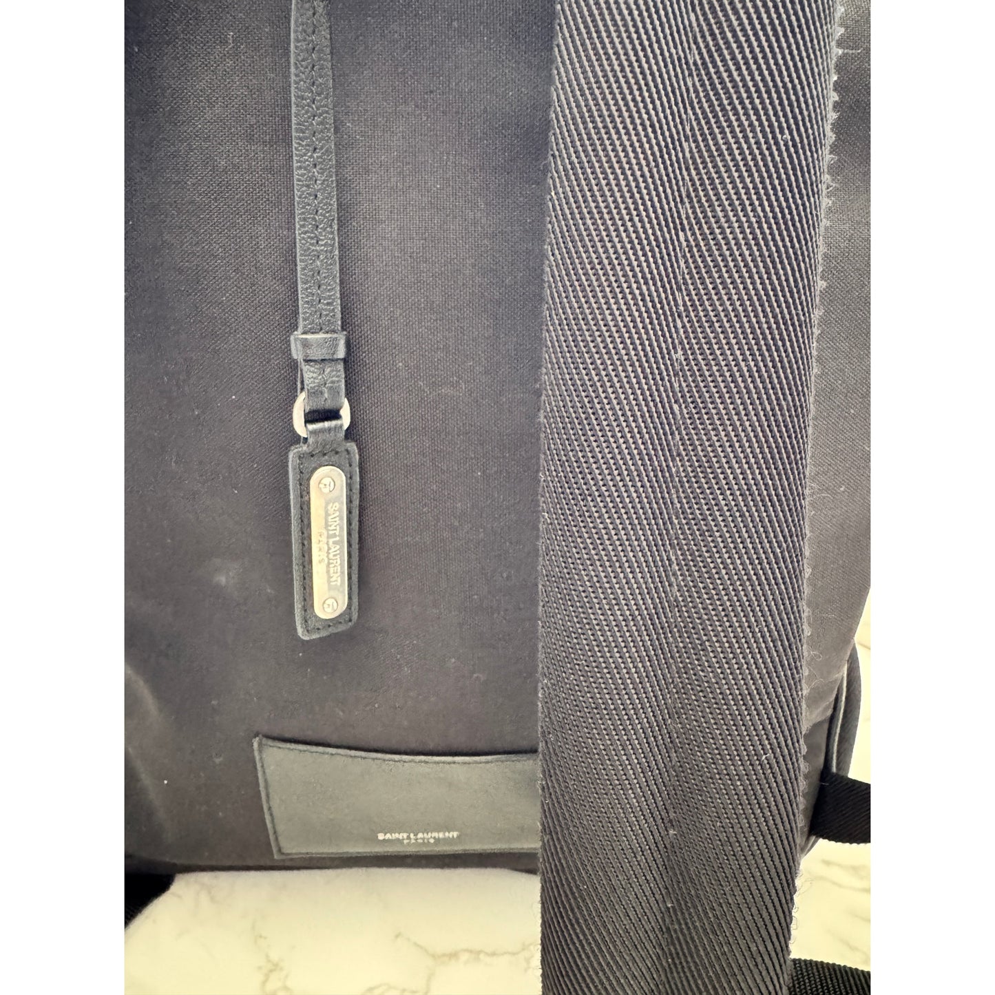 Saint Laurent Canvas City Studded Backpack