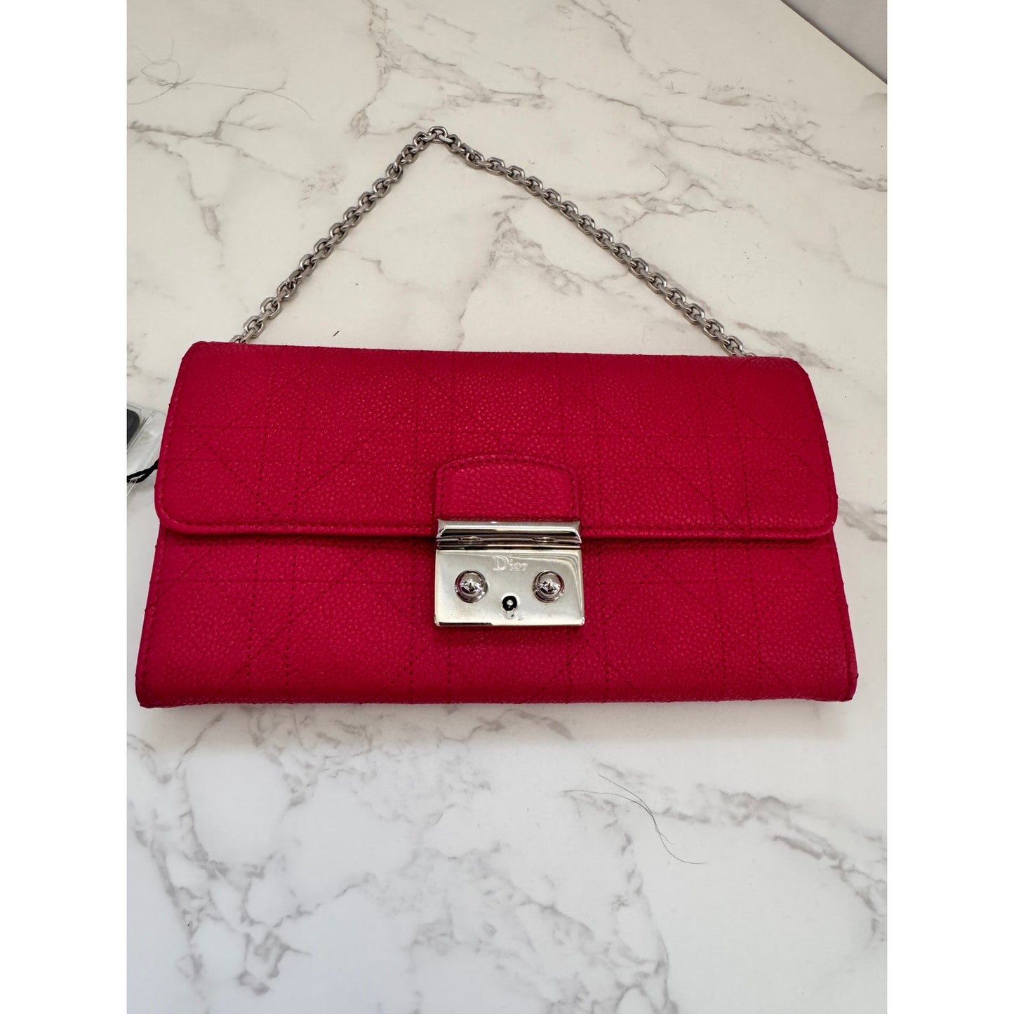 Christian Dior Cannage Promenade Wallet on Chain
