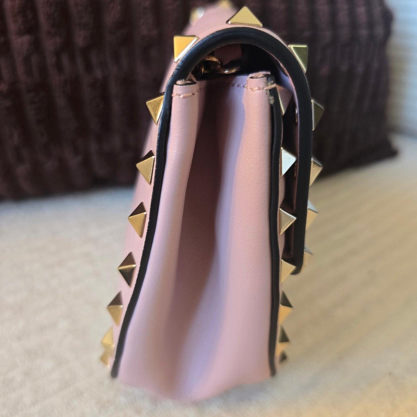 Valentino Garavani Rockstud Mini Saddle Leather Bag - NWT
