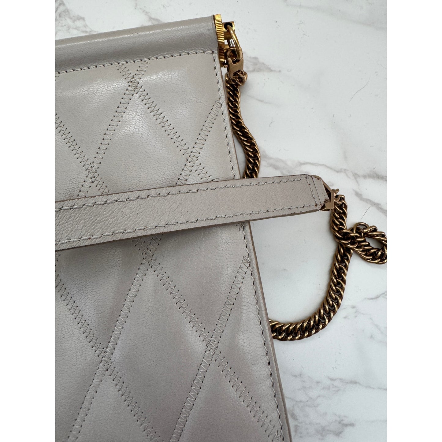 Givenchy Gem Quilted Tassel Clutch/Crossbody
