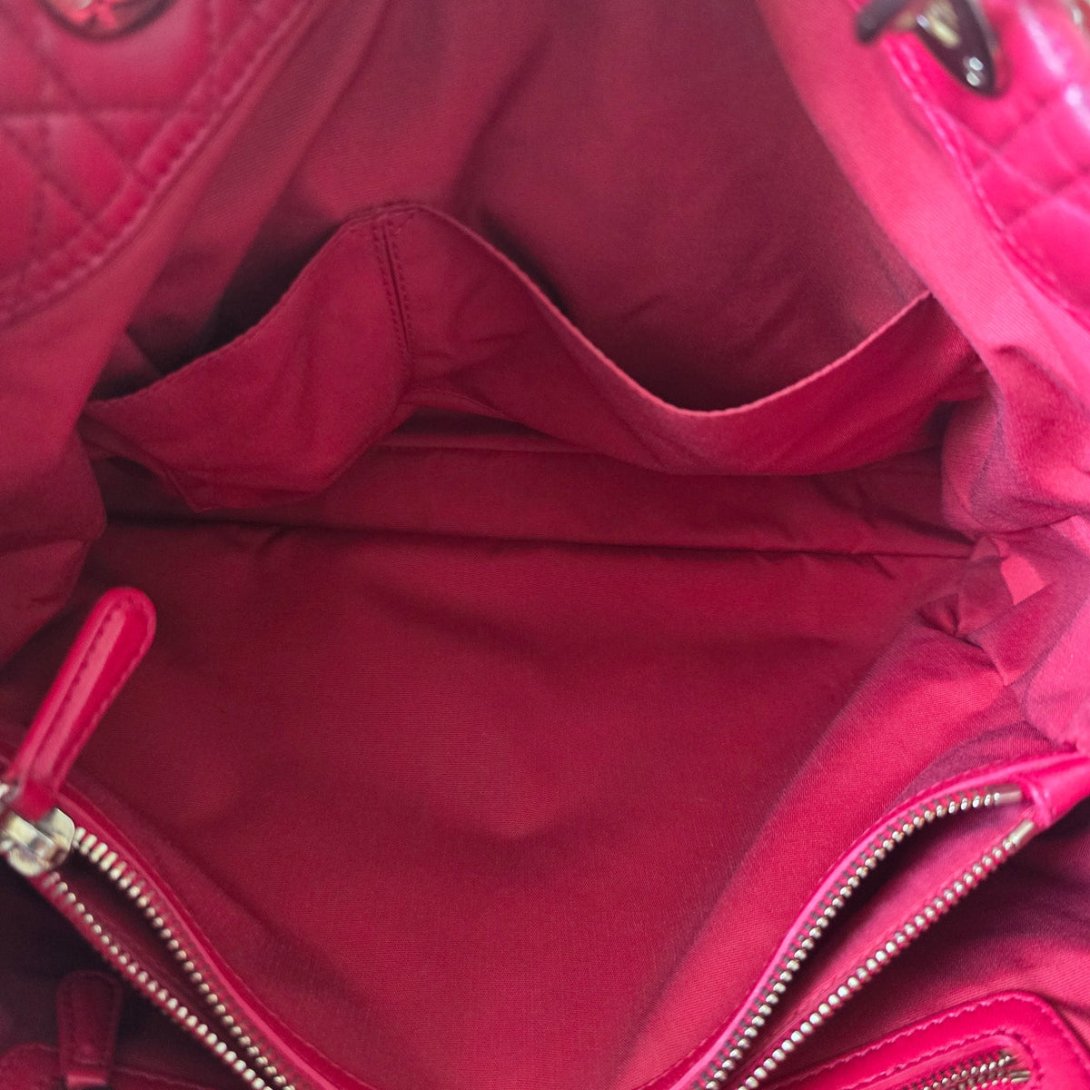 Christian Dior Large Dior Soft Cannage Red Lambskin Shopping Tote