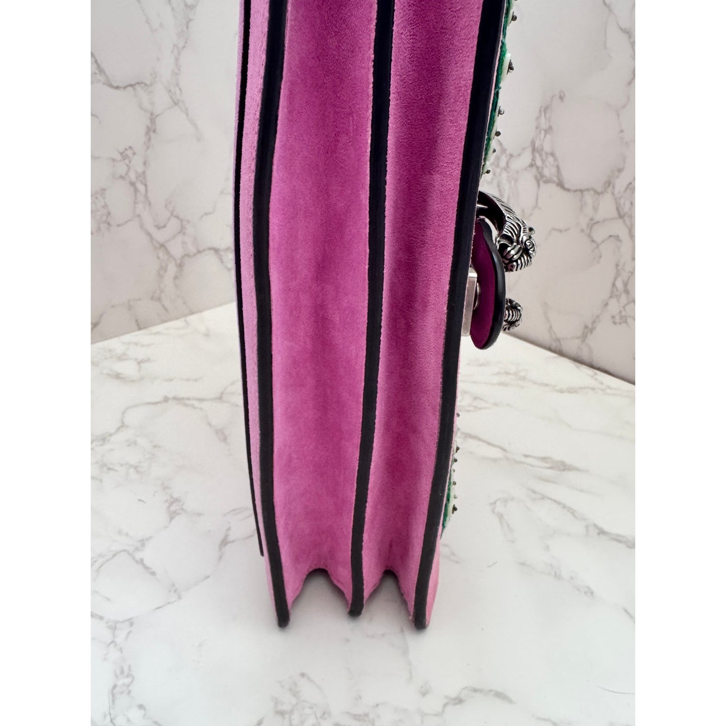 Gucci Dionysus Limited Edition With Embellished Pink Suede