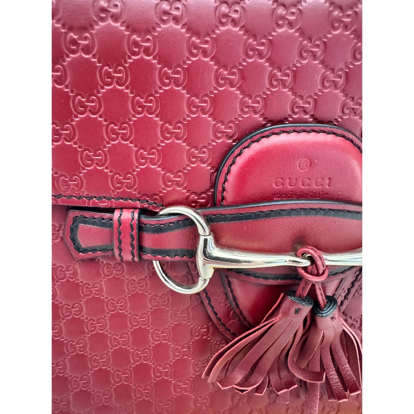 Stunning Gucci Microguccissima Emily Chain Shoulder Bag. Excellent Condition!
