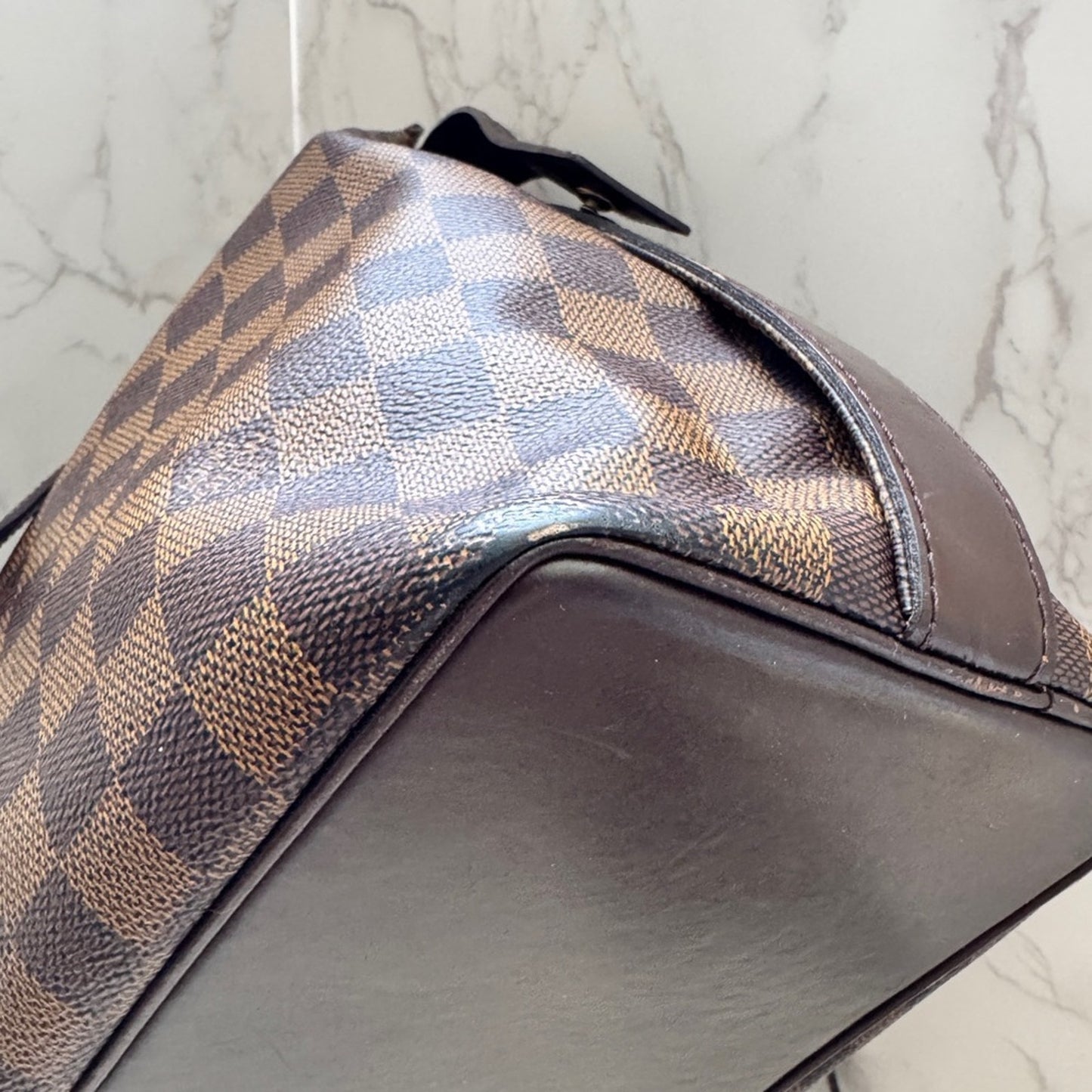 Louis Vuitton Damier Ebene Chelsea Tote Shoulder Bag