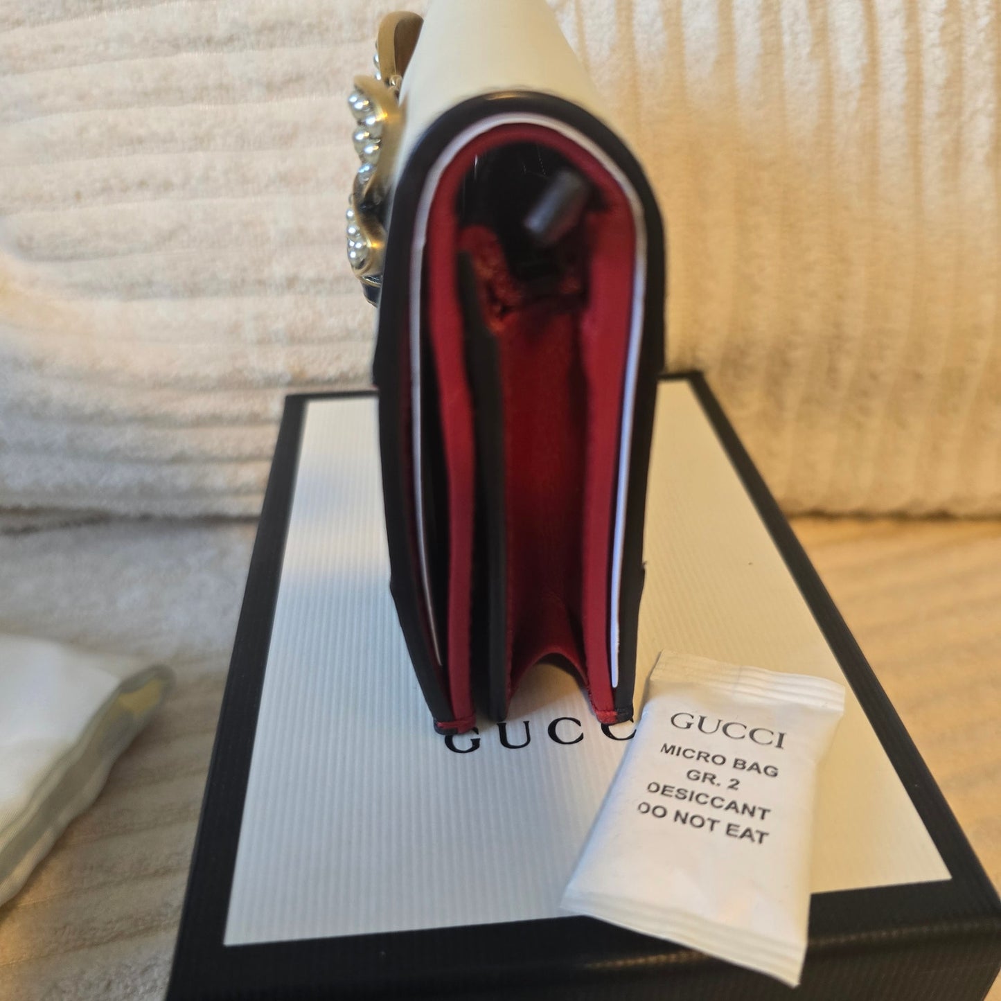 Gucci Queen Margaret Leather Card Case Wallet - NWT