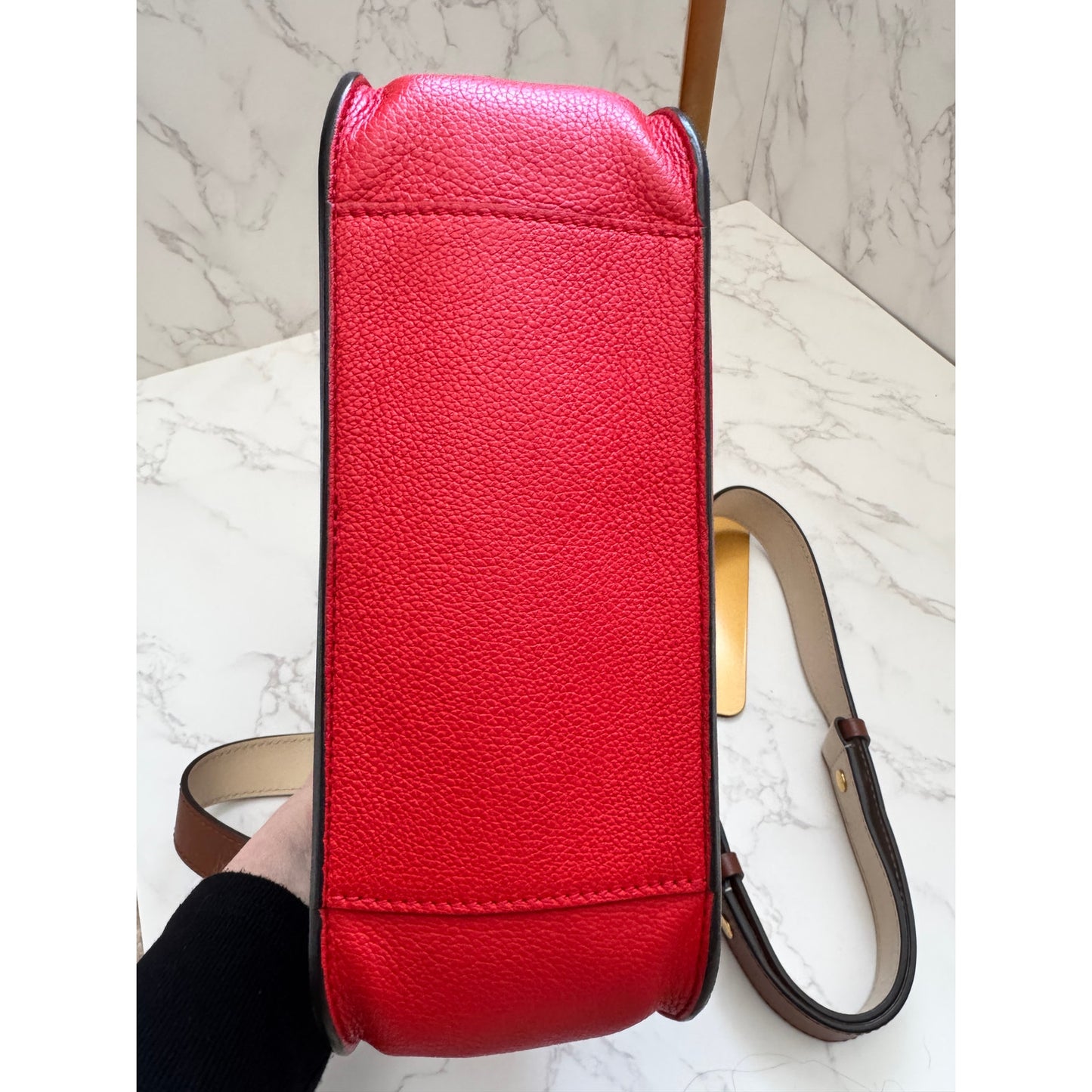 Louis Vuitton Monogram Vaugirard PM Brown Red Crossbody Bag