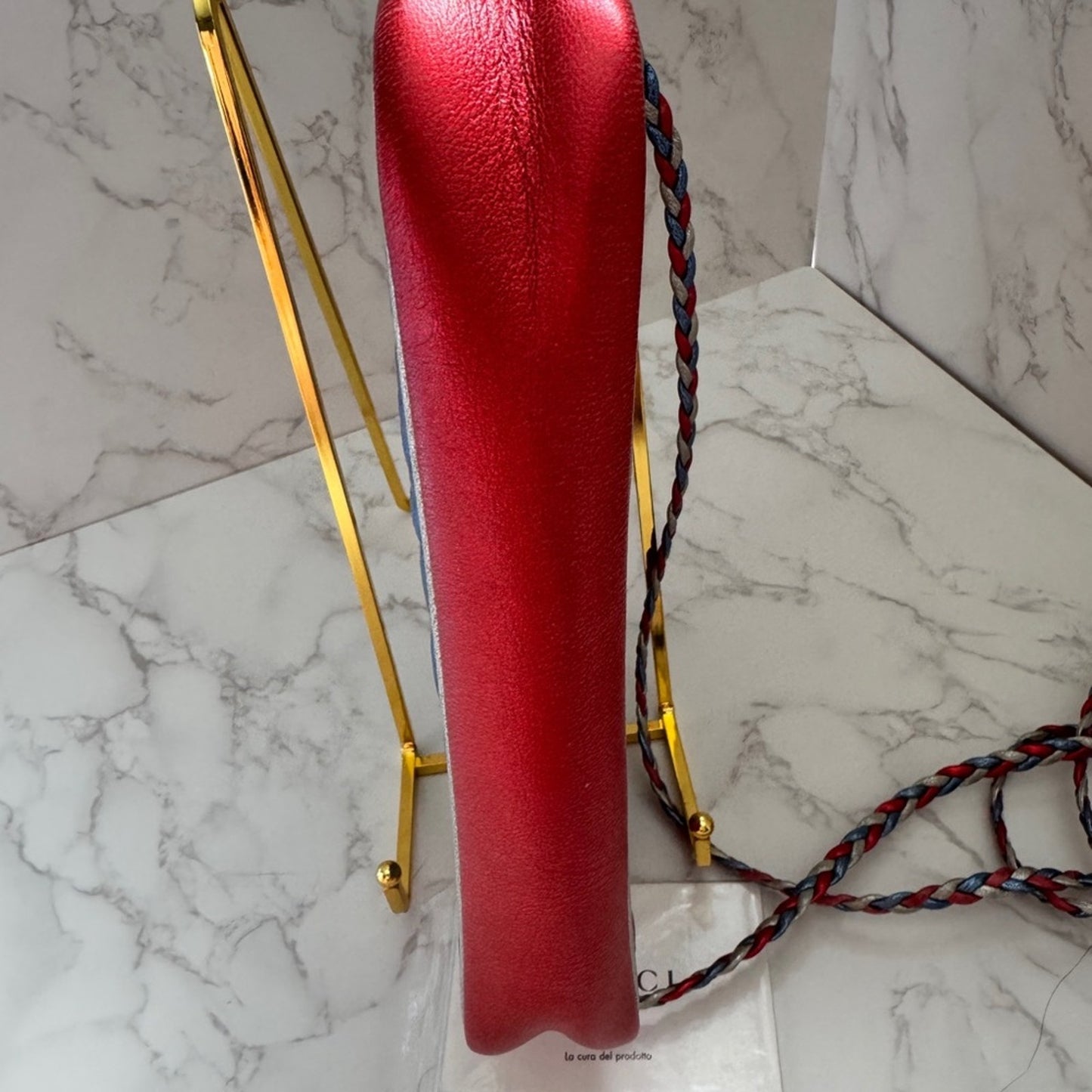 Gucci Laminated Nappa Trapuntata Zumi Shoulder Bag