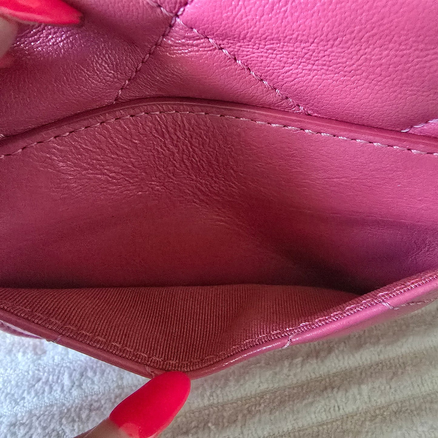 Chanel 19 Pink Quilted Lambskin Leather Waist Bag
