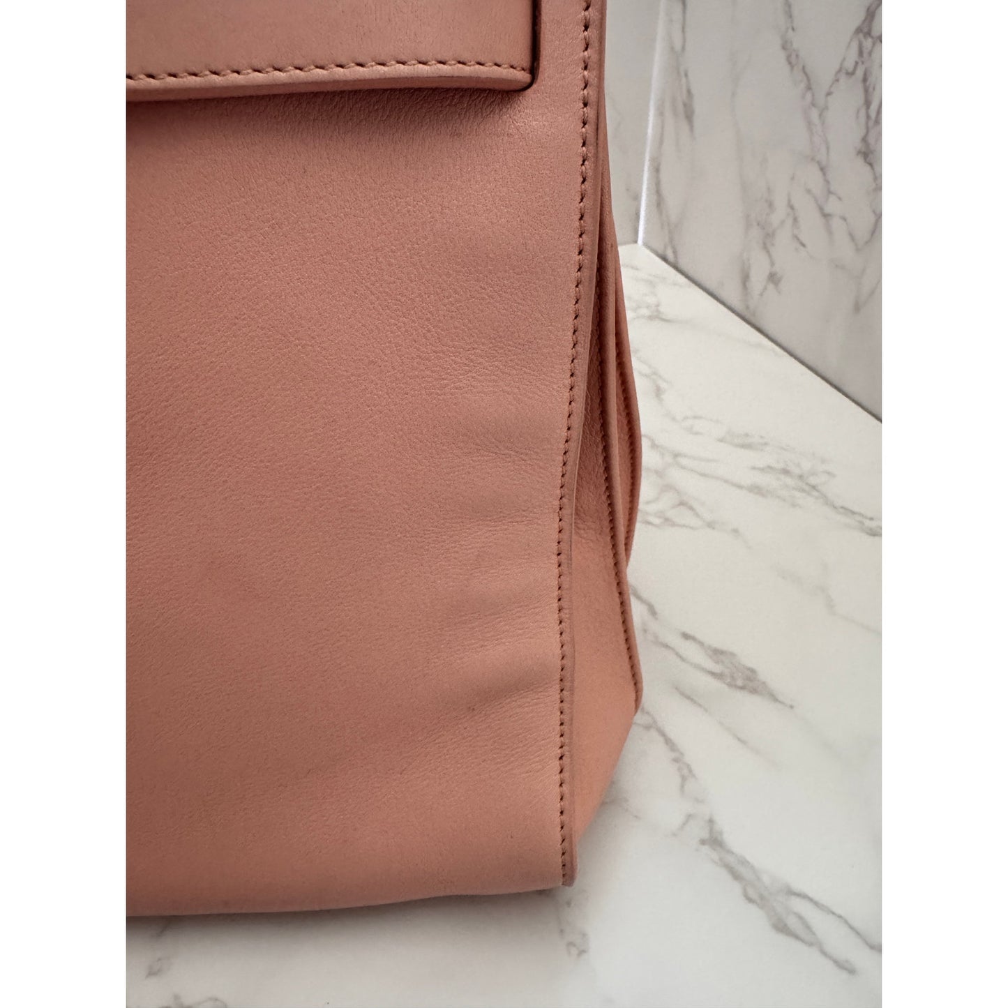 Saint Laurent Blush Calfskin Sac De Jour Tote Bag