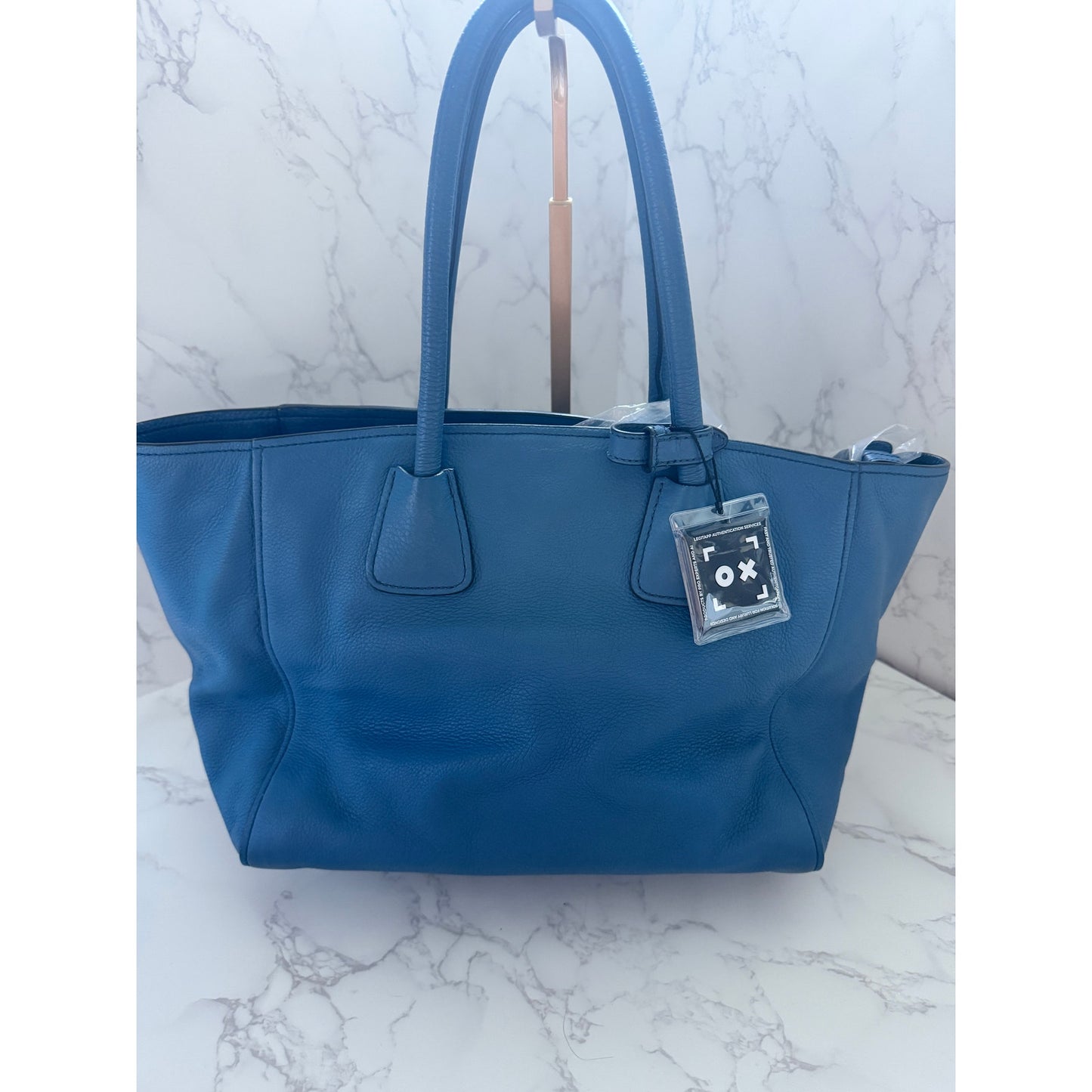 Prada Vitello Daino Front Pocket Tote