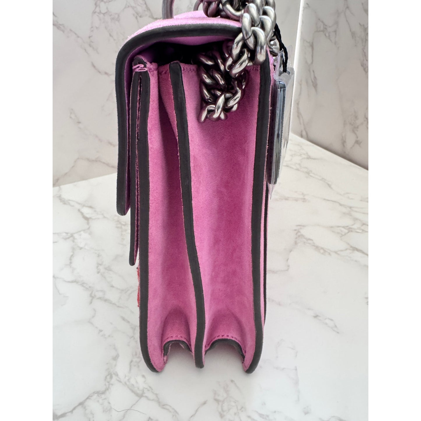 Gucci Dionysus Limited Edition With Embellished Pink Suede