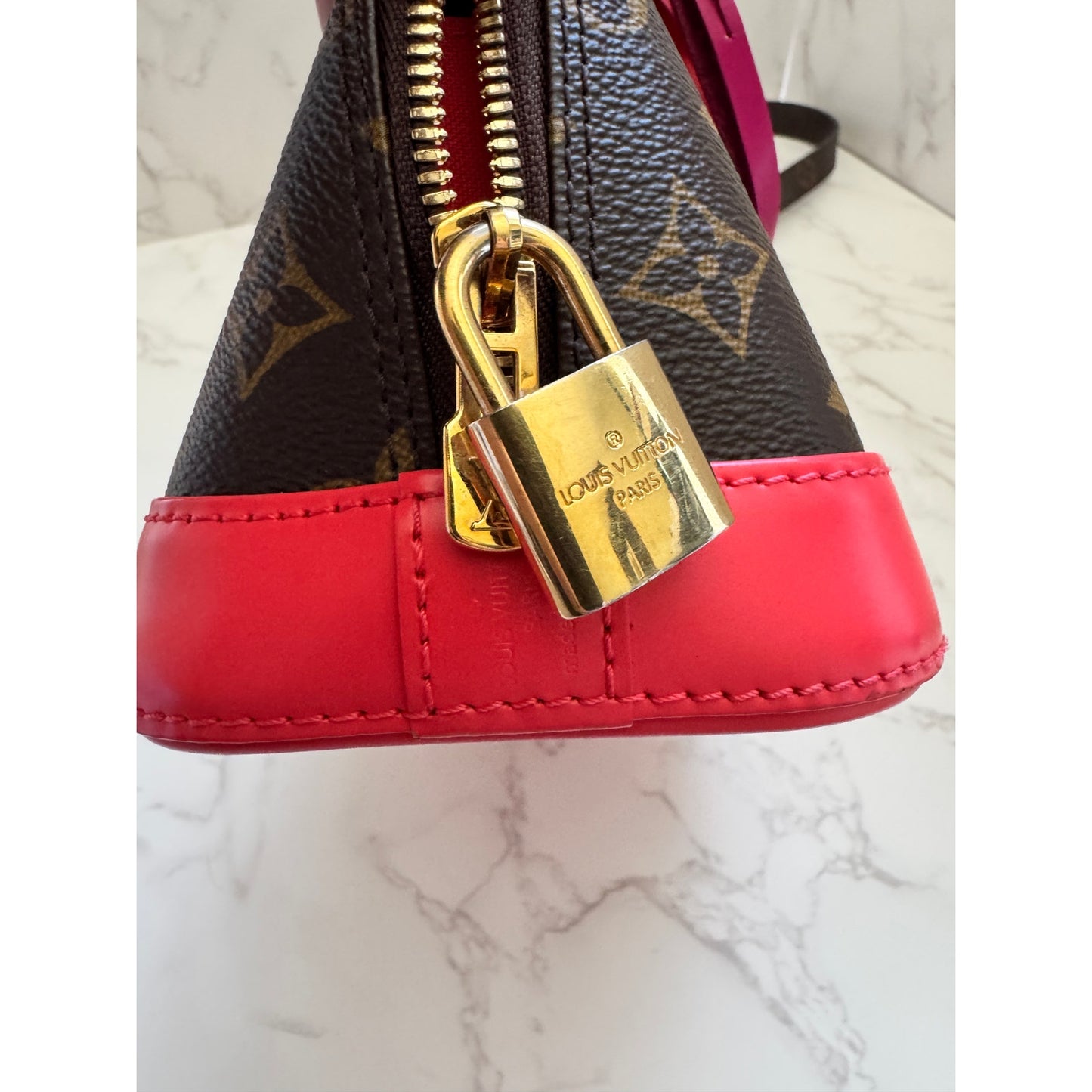 Stunning LV Alma Totem BB Flamingo Limited Edition Bag