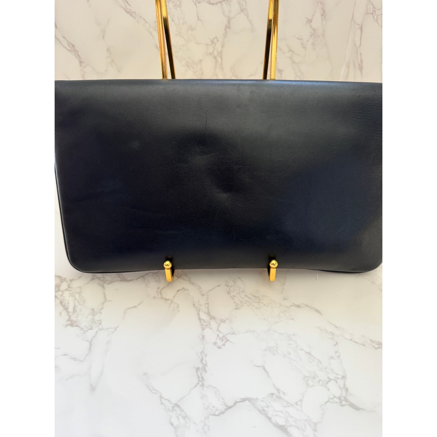 Gucci Rajah Broadway Clutch in Black Leather