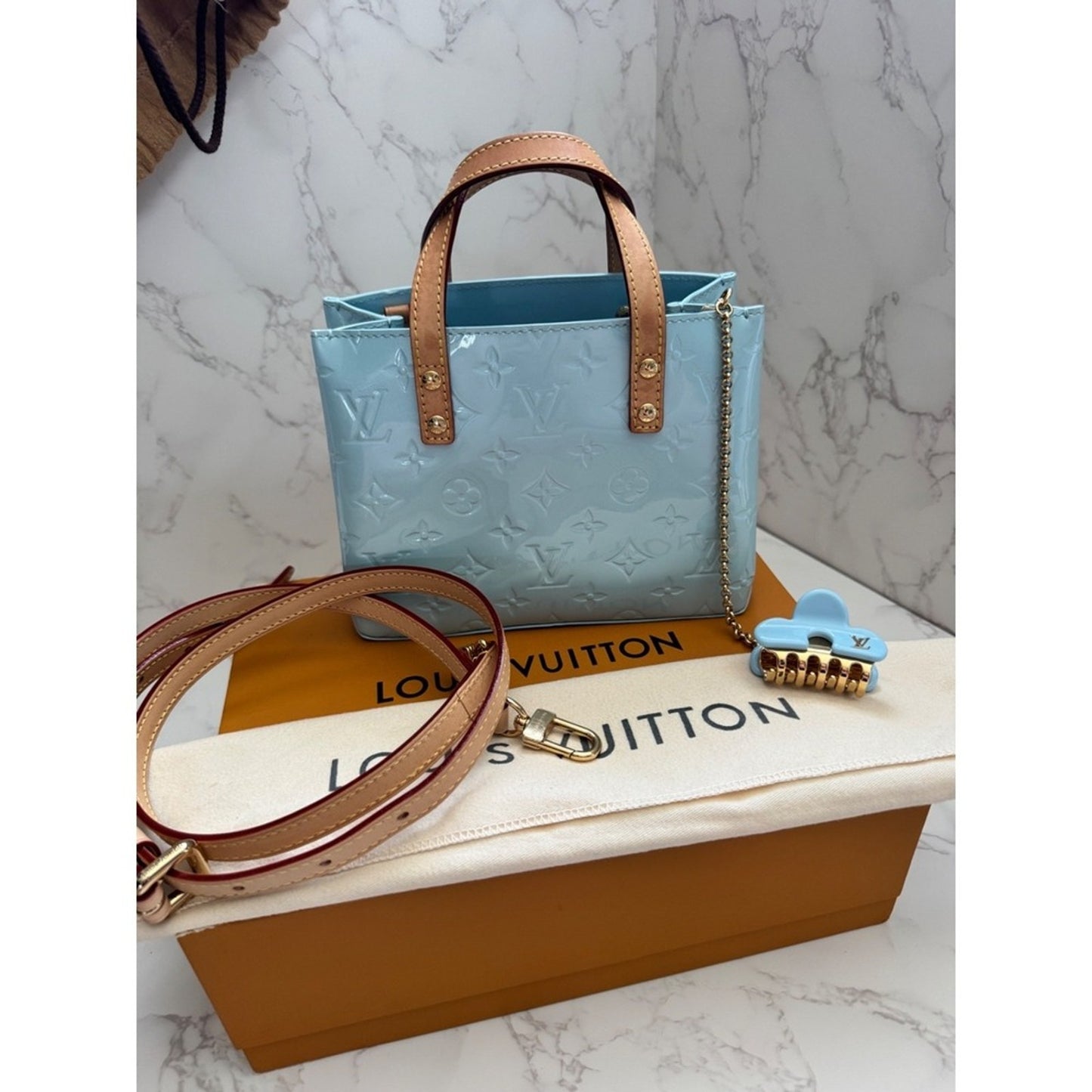 Louis Vuitton Reade PM Sky Blue Handbag