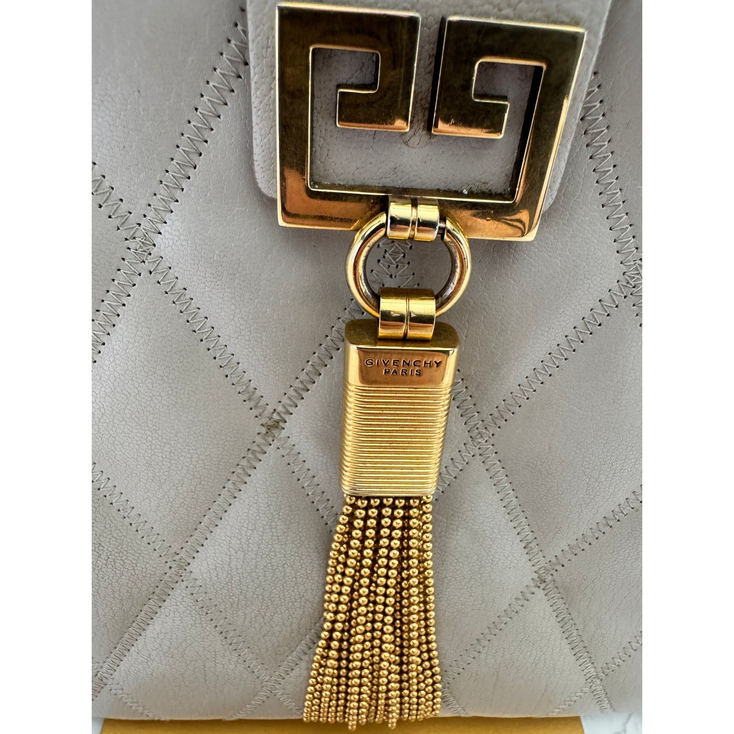 Givenchy Gem Quilted Tassel Clutch/Crossbody