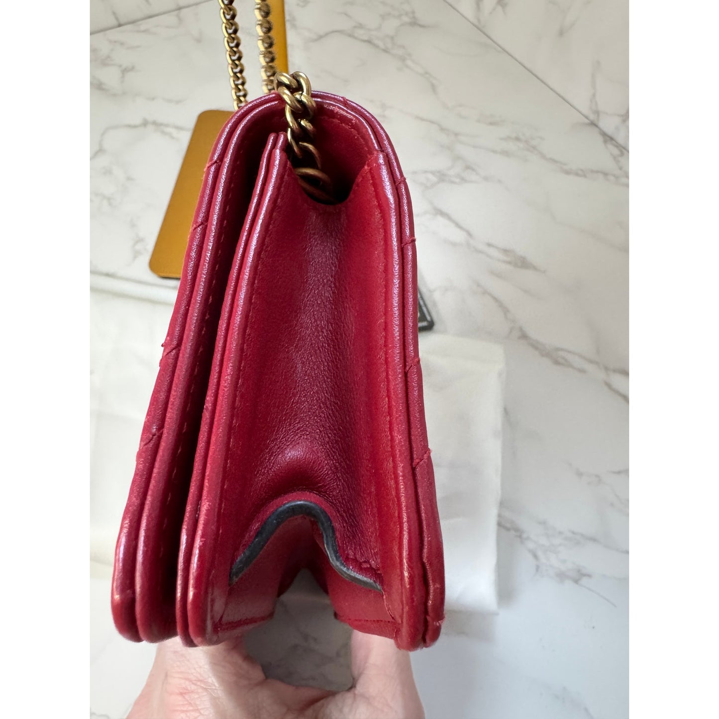 Gucci GG Marmont Matelasse Leather Chain Flap Bag