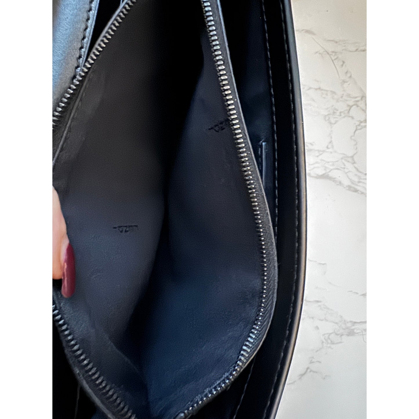 Fendi F Logo Liberty Pearl Wallet on Chain
