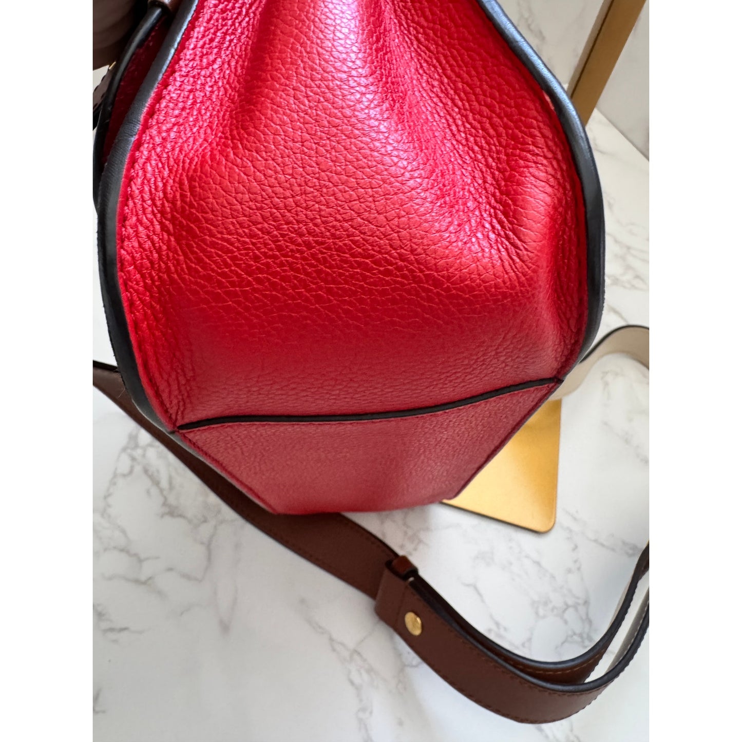 Louis Vuitton Monogram Vaugirard PM Brown Red Crossbody Bag