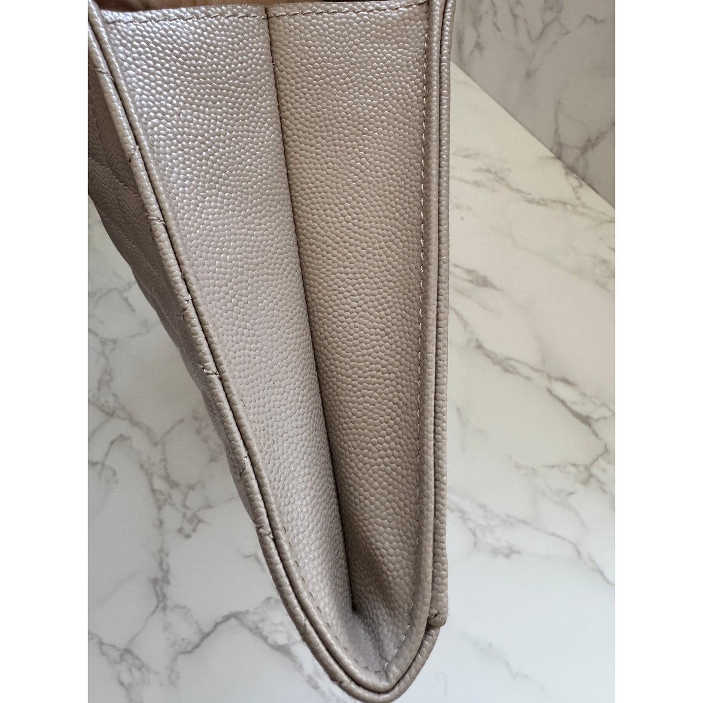 Yves Saint Laurent Envelope Flap Pouch in Mix Matelasse Leather