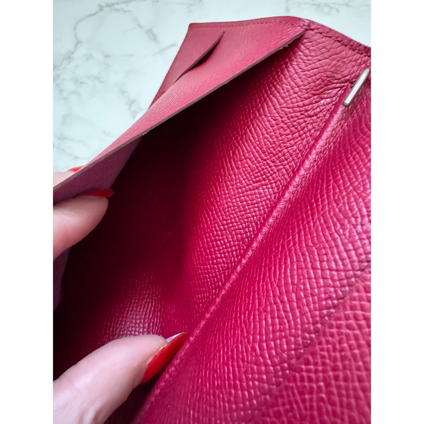Hermes Vision II Agenda Cover in Red Epsom Calfskin Leather