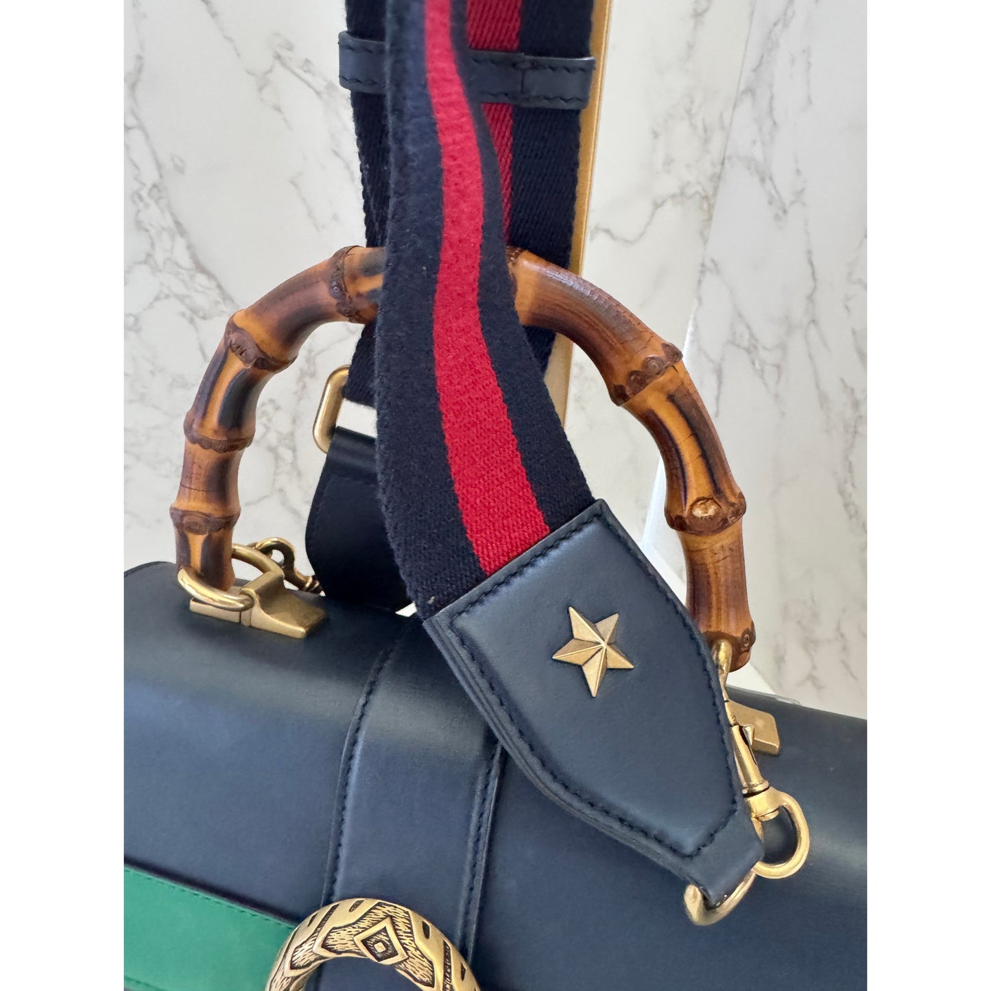 Gucci Dionysis Bamboo Top Handle with Crossbody Strap
