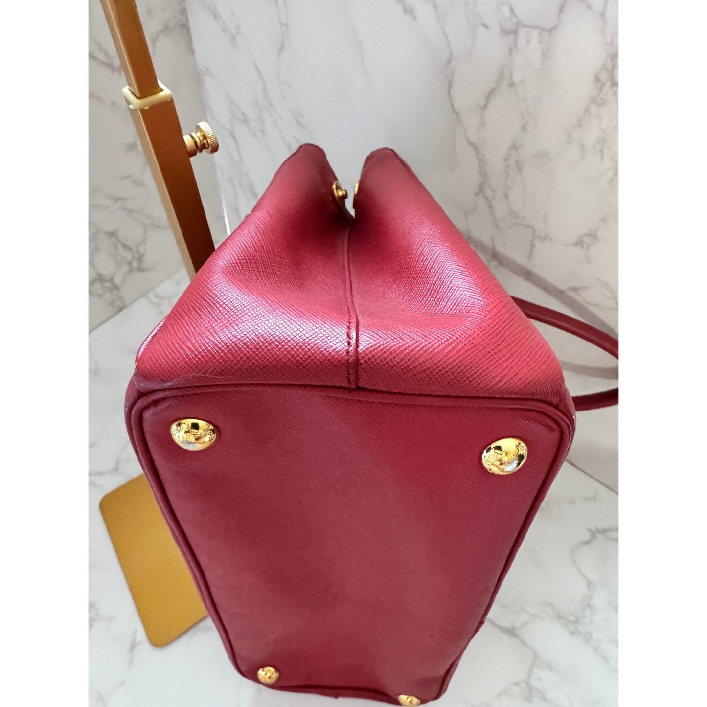 Prada Galleria Medium in Red Saffiano Leather
