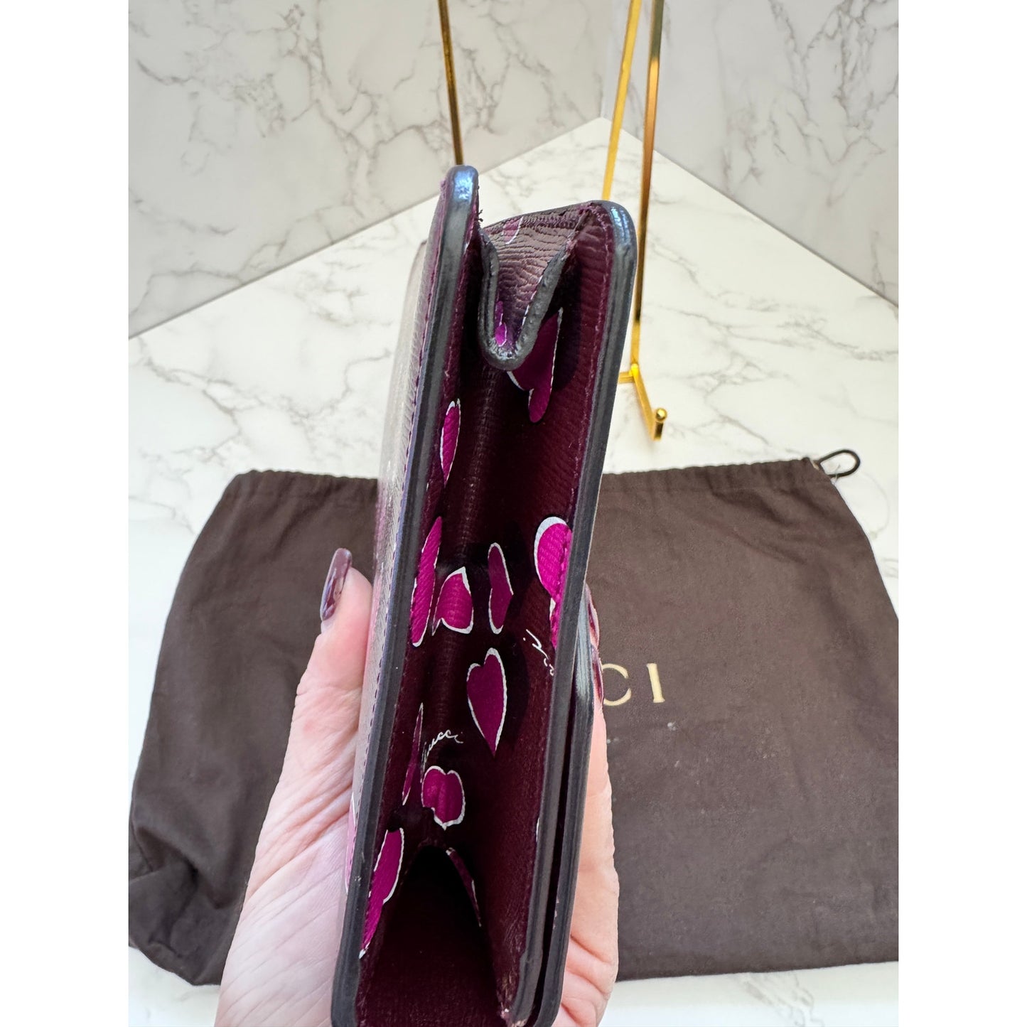 Gucci Heartbeat Shanghai Limited Edition Leather Clutch