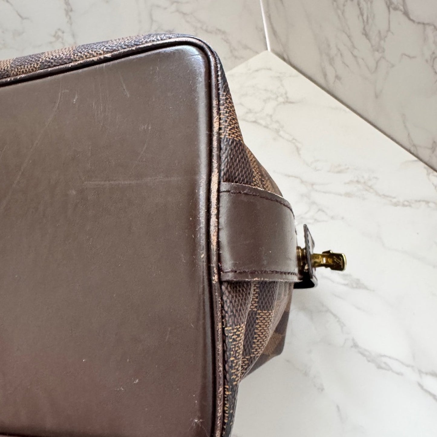 Louis Vuitton Damier Ebene Chelsea Tote Shoulder Bag