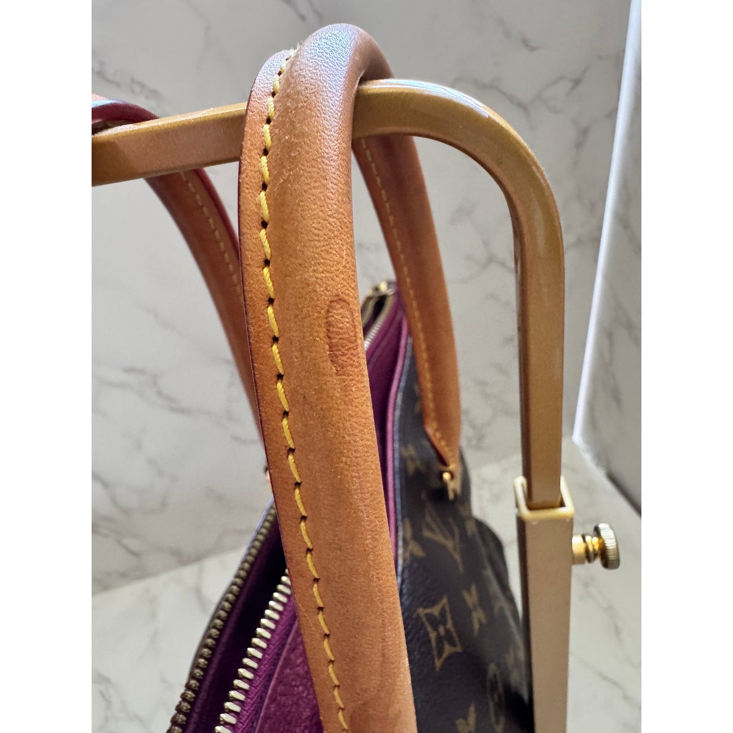Louis Vuitton Monogram Pallas MM Aurore Purple Tote