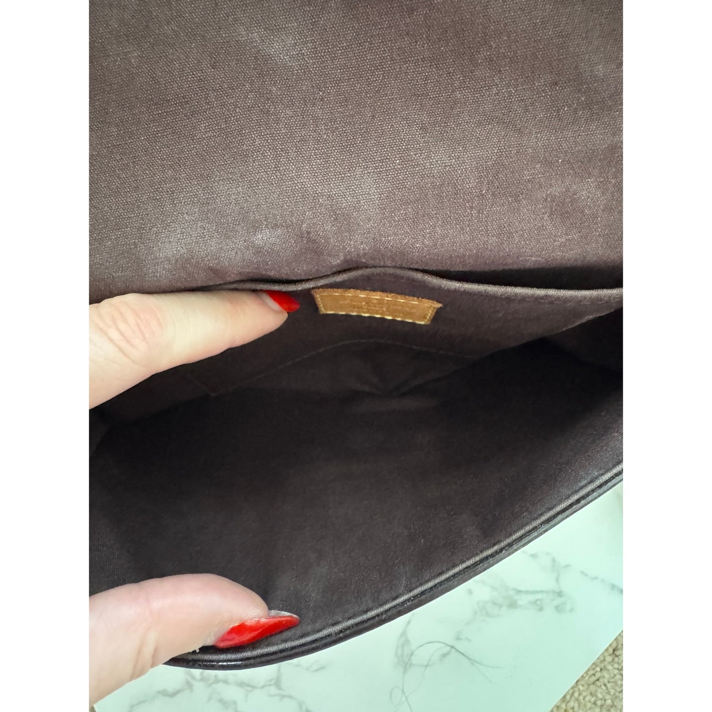 Louis Vuitton Vernis Amarante Patent Leather Bellflower GM Shoulder Bag