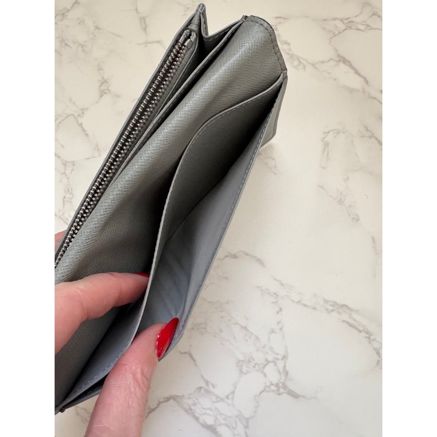 Louis Vuitton Portefeuille Brazza Graphite Damier Long Wallet (Rare 3D Antarctica colorway)
