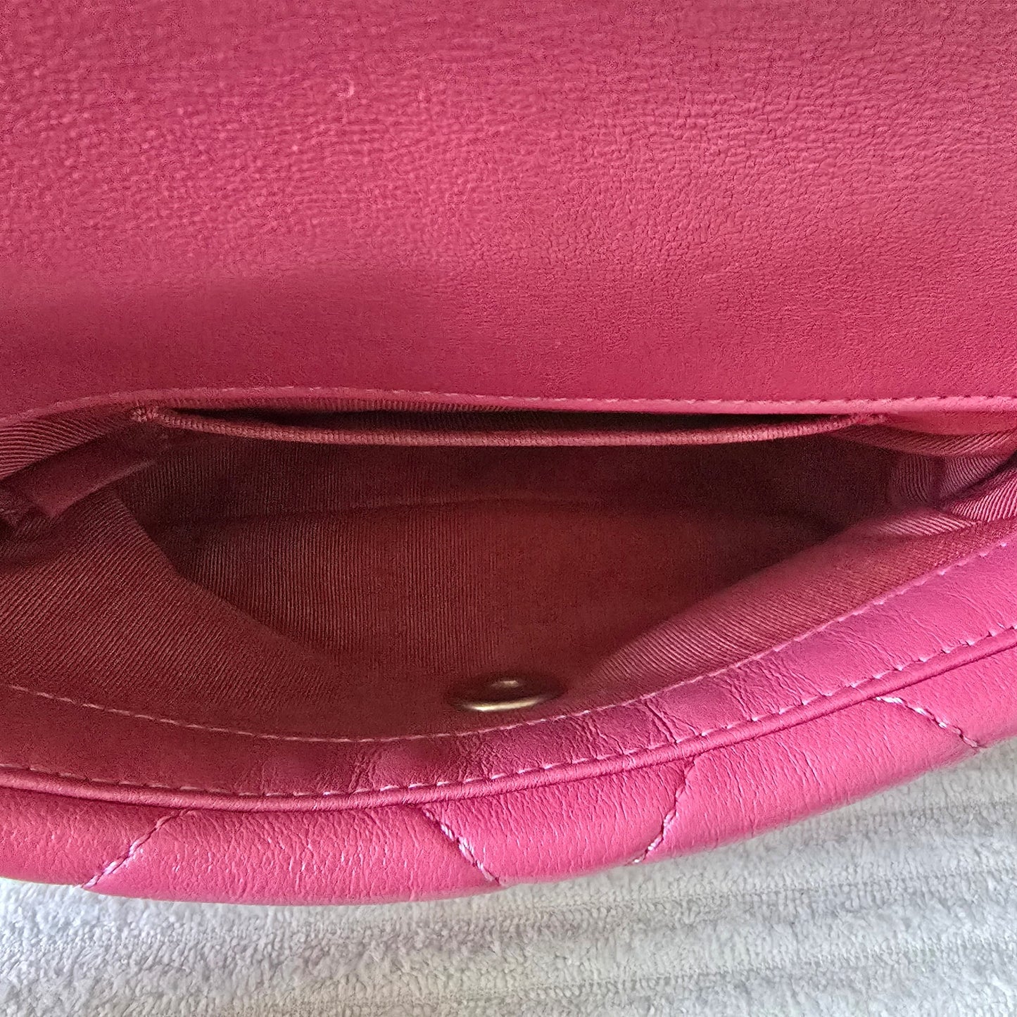 Chanel 19 Pink Quilted Lambskin Leather Waist Bag