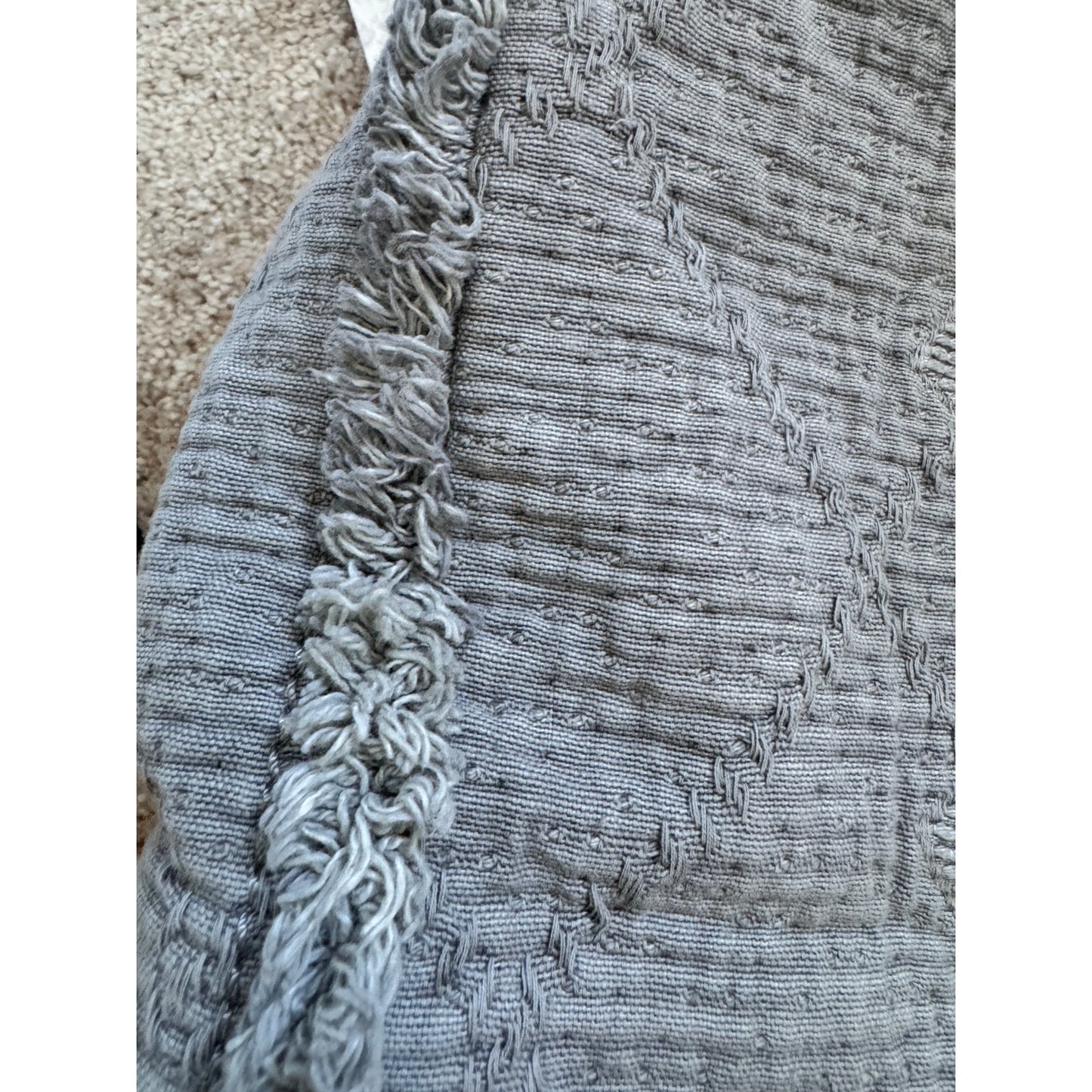 Chanel Deauville Tote in Quilted Canvas & Fringe