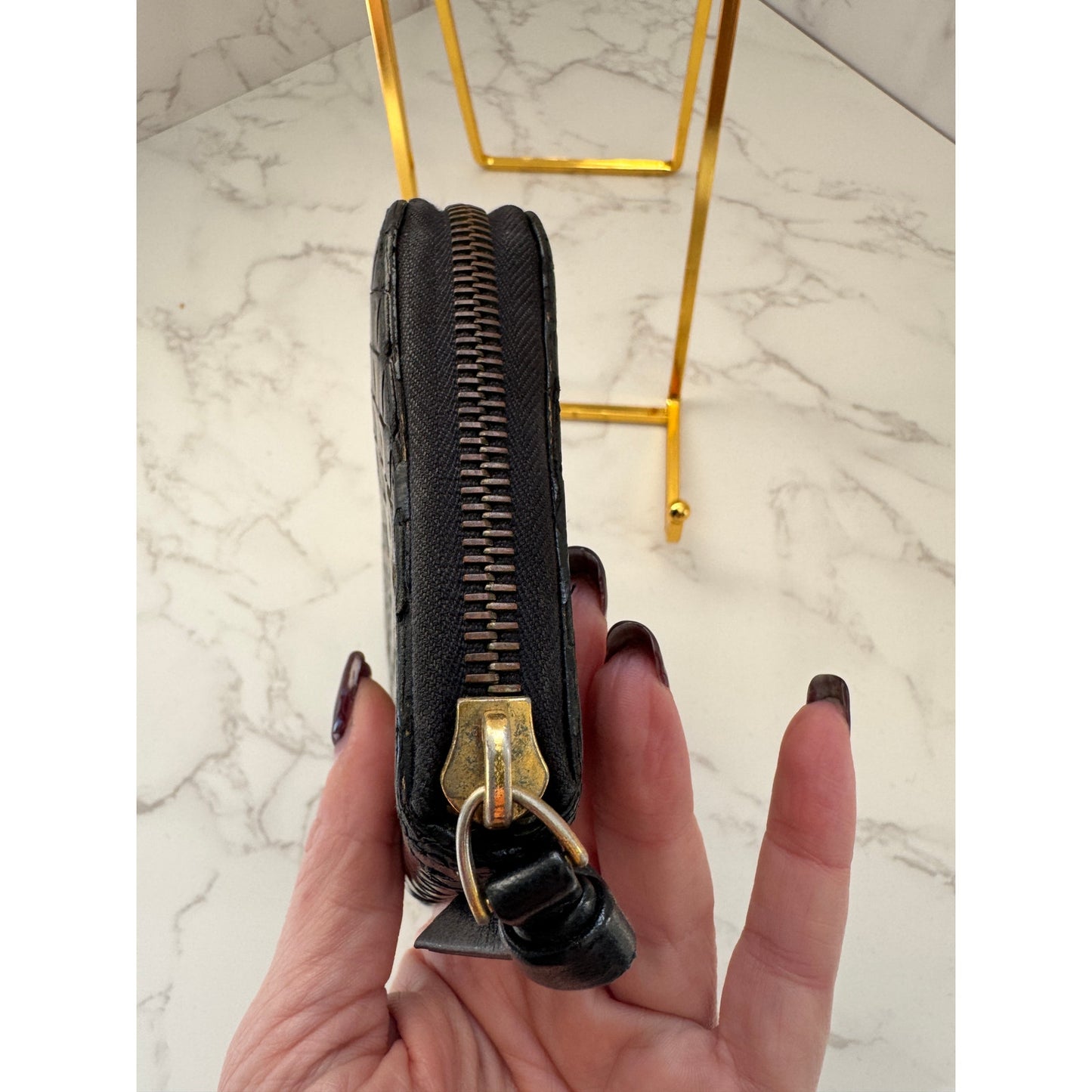 Bottega Veneta Intrecciato Black Long Wallet