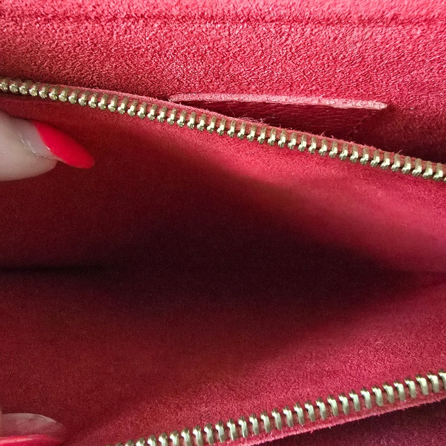 Louis Vuitton Victoire Monogram Cerise Red Bijoux Chain Shoulder Bag
