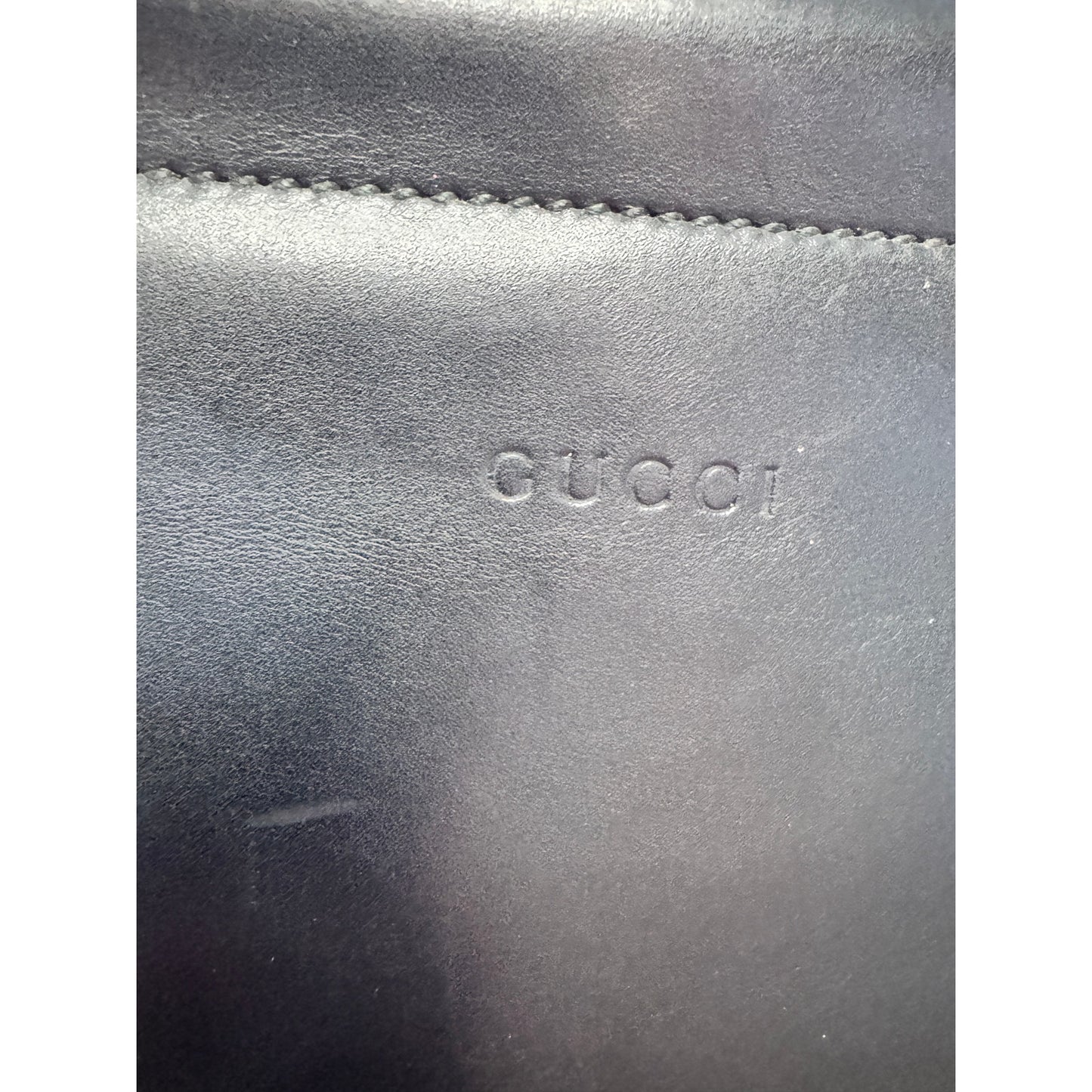 Gucci Nymphaea Leather Bamboo Handle and Pearl Detailing