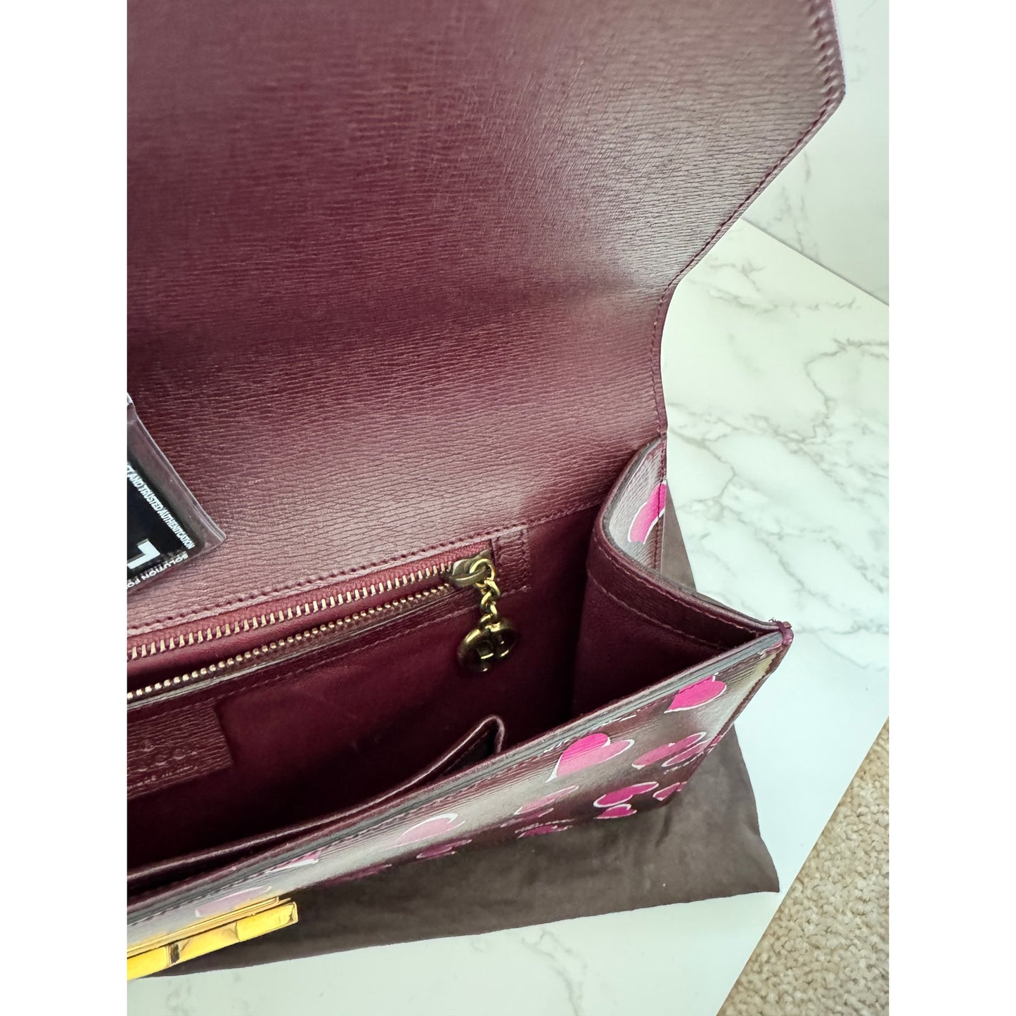 Gucci Heartbeat Shanghai Limited Edition Leather Clutch